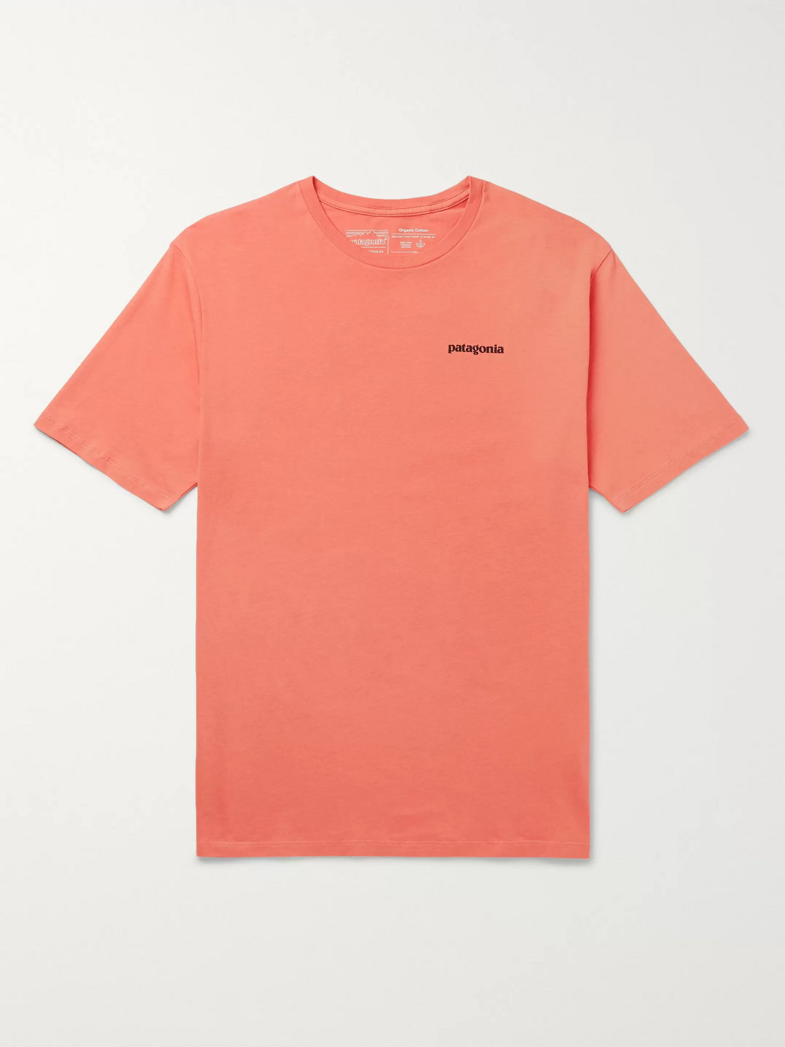 Patagonia P-6 Logo-print Organic Cotton-jersey T-shirt In Orange