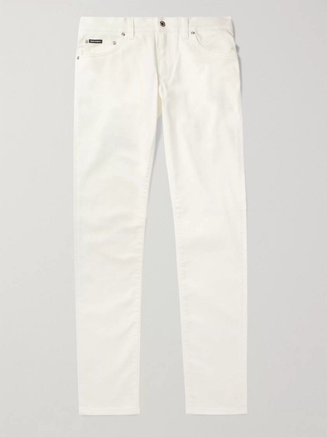 Dolce & Gabbana Skinny-fit Stretch-denim Jeans In White