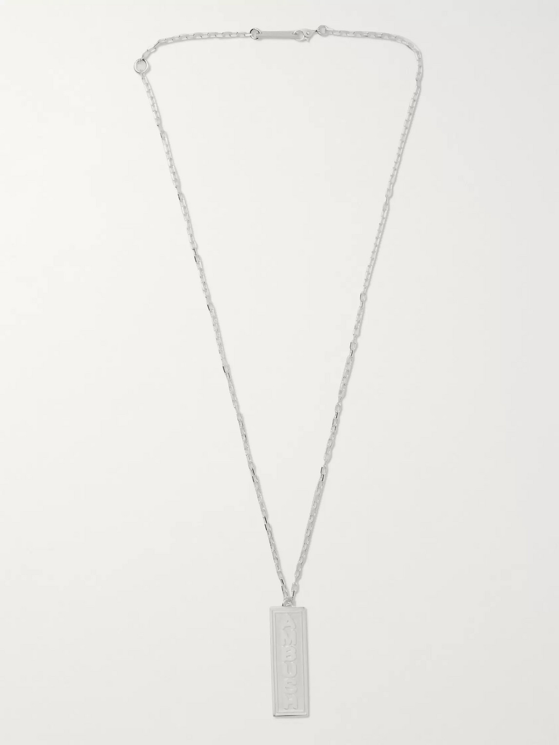 Ambush Ofuda Logo-engraved Silver-tone Necklace