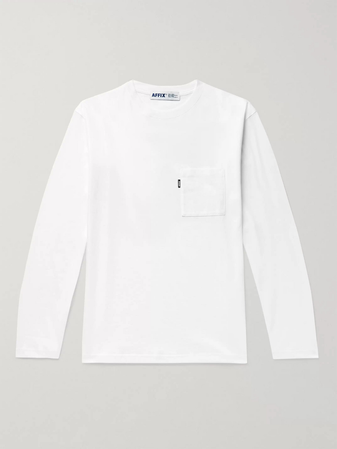 Affix Printed Cotton-jersey T-shirt In White