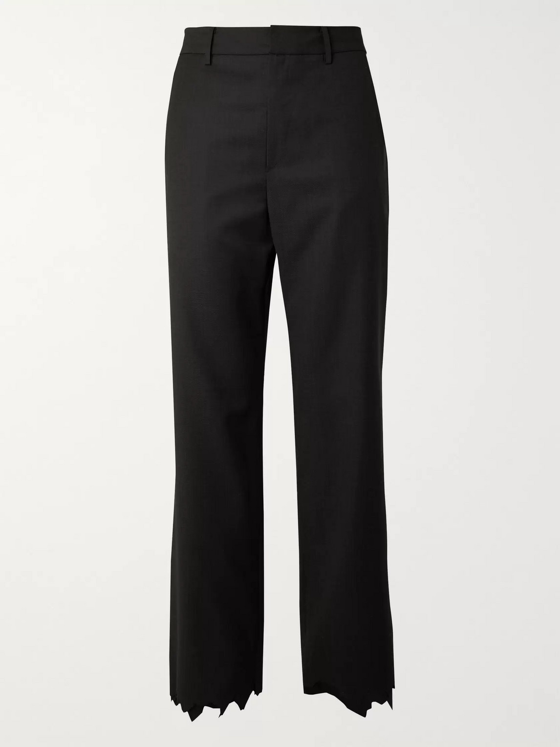 ADER ERROR DISTRESSED WOOL TROUSERS