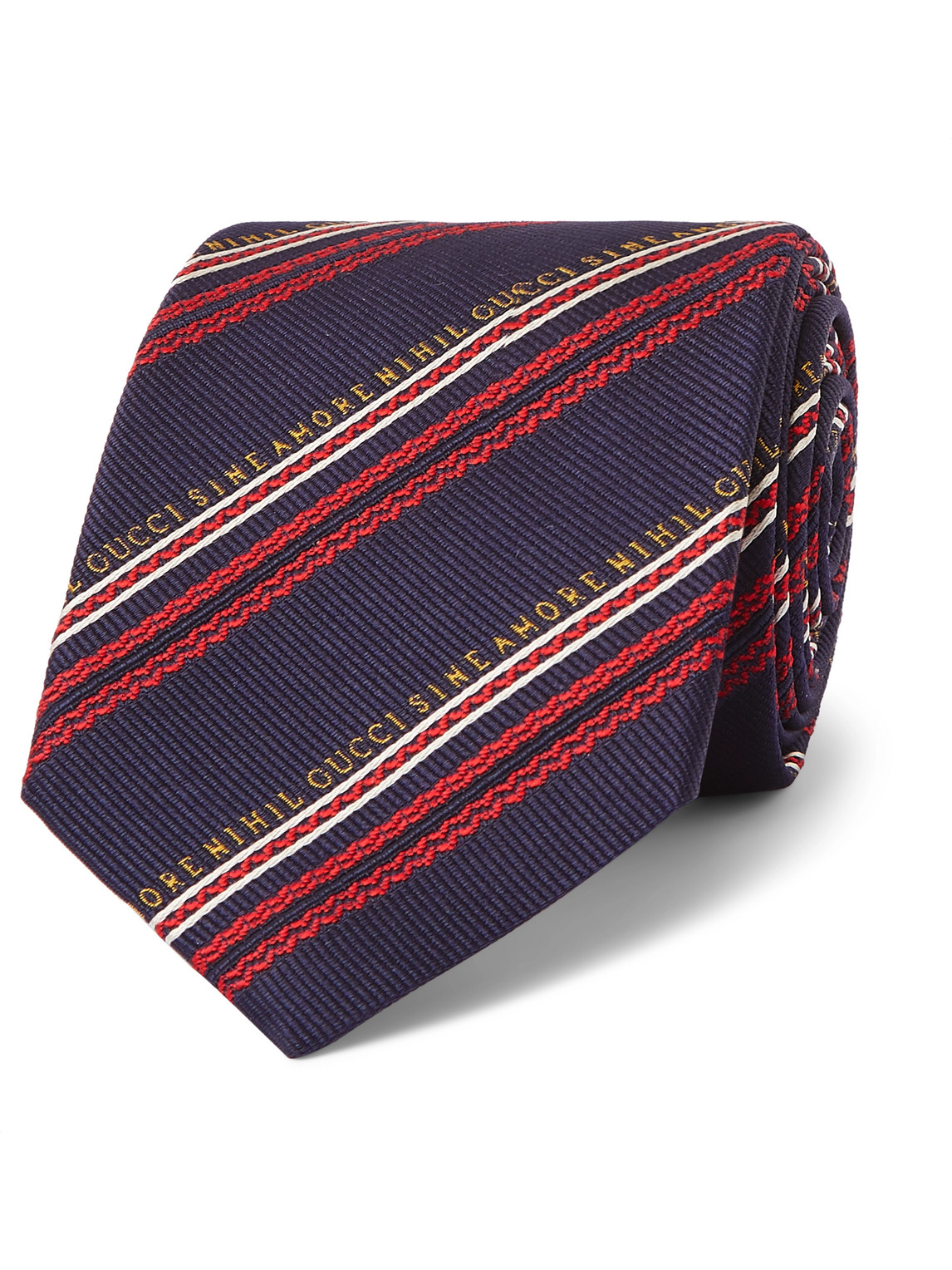 7.5cm Striped Silk and Wool-Blend Jacquard Tie