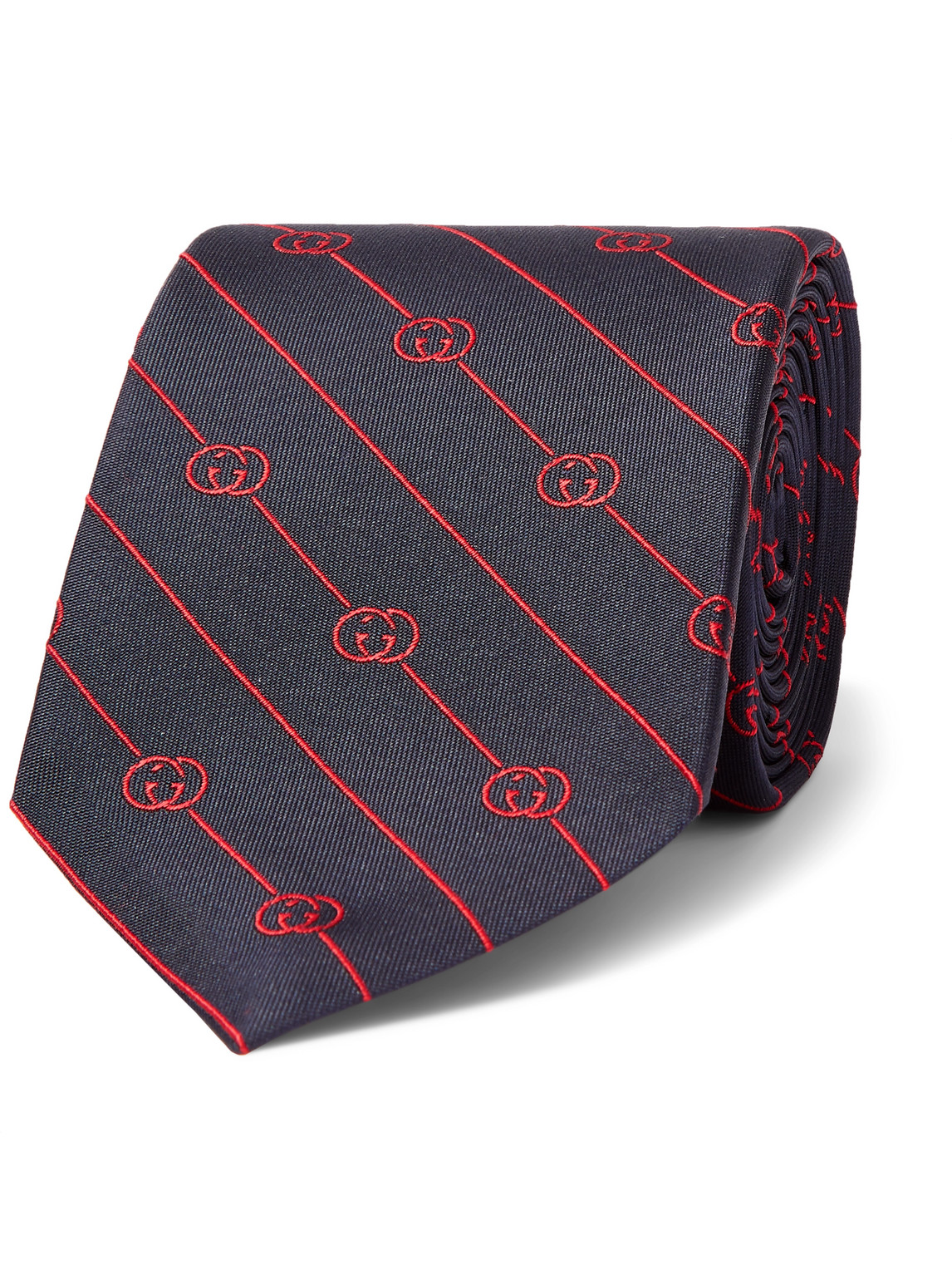 7.5cm Logo-Jacquard Silk-Twill Tie