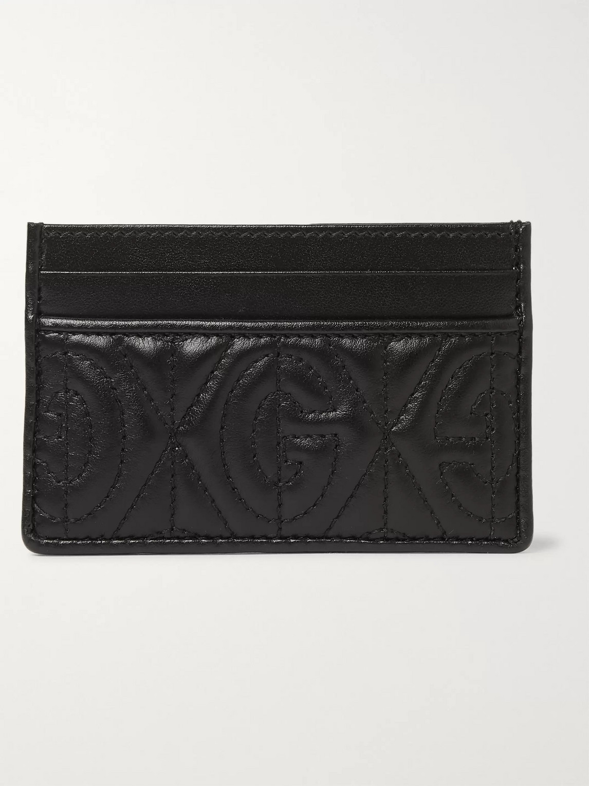 GUCCI RHOMBUS QUILTED LEATHER CARDHOLDER