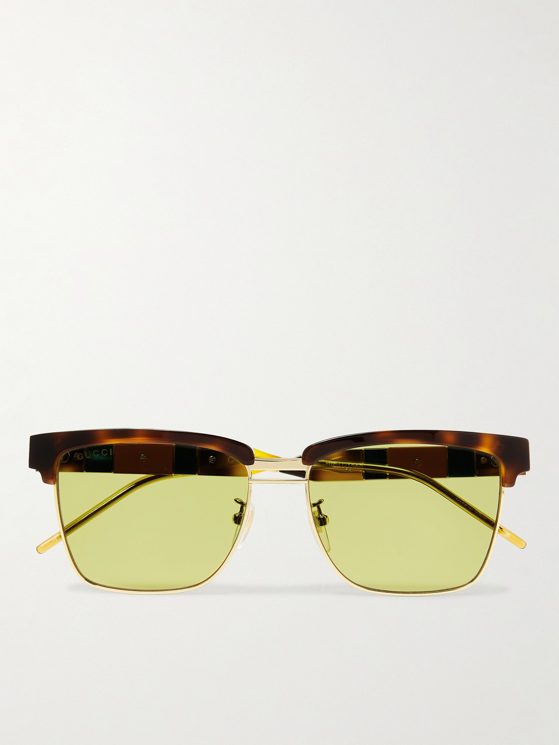Gucci D-frame Tortoiseshell Acetate And Gold-tone Sunglasses