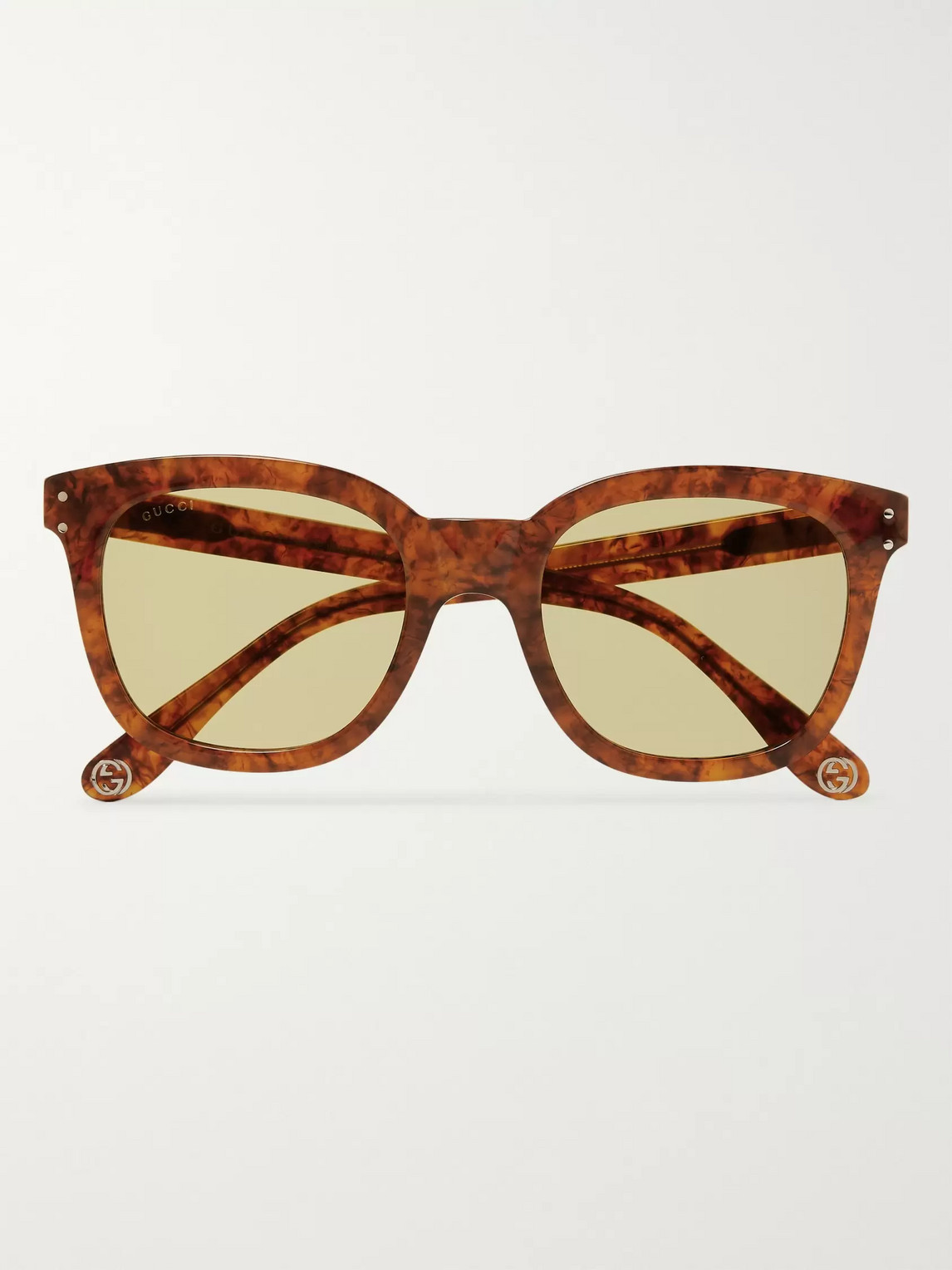 Gucci Square-frame Acetate Sunglasses In Tortoiseshell