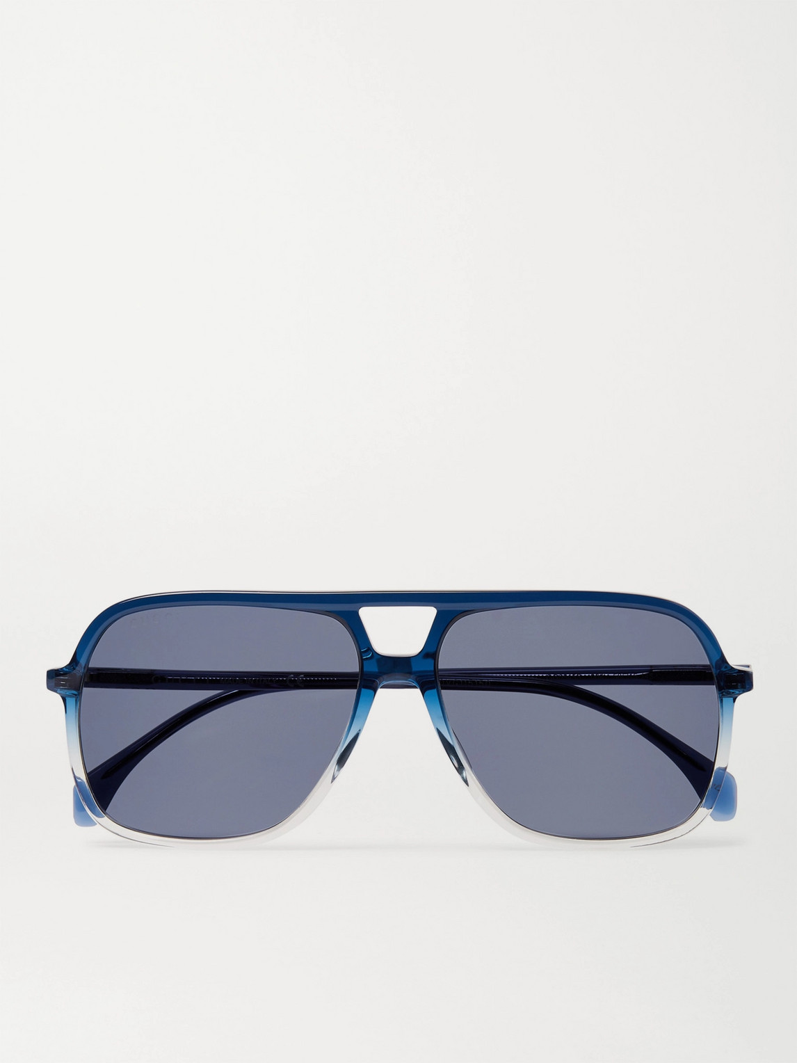 Gucci Aviator-style Acetate Sunglasses In Blue