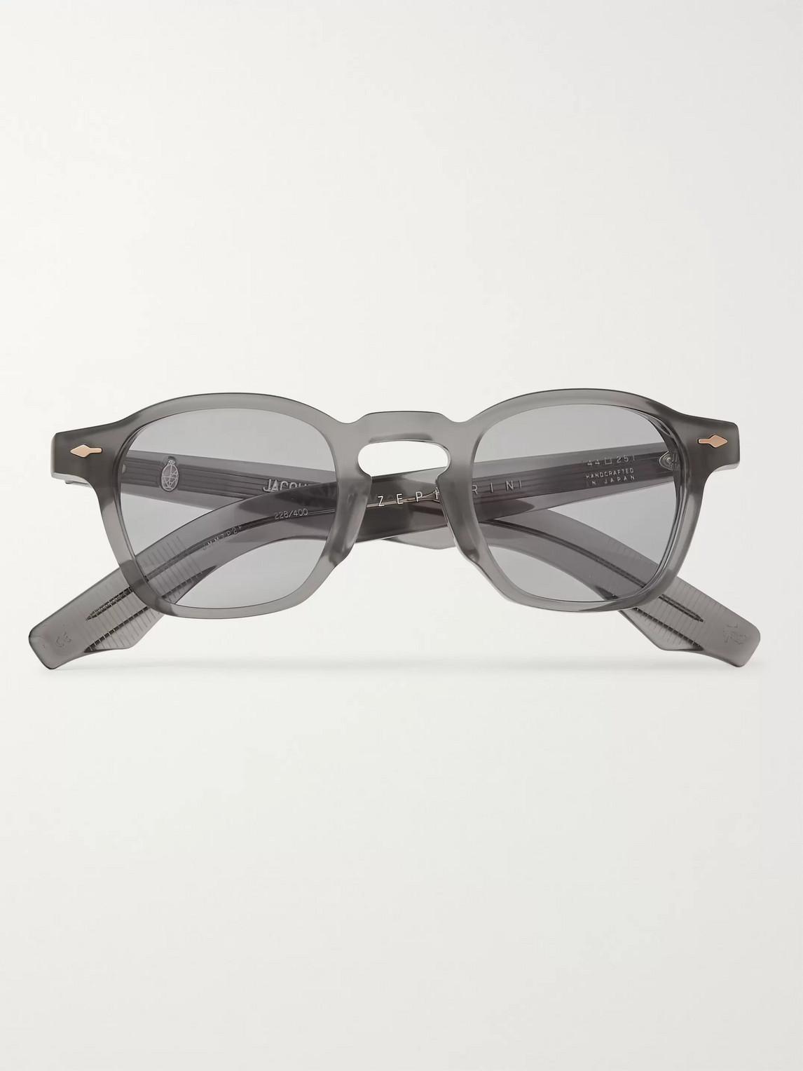 Jacques Marie Mage Zephirin D-frame Acetate Sunglasses In Gray