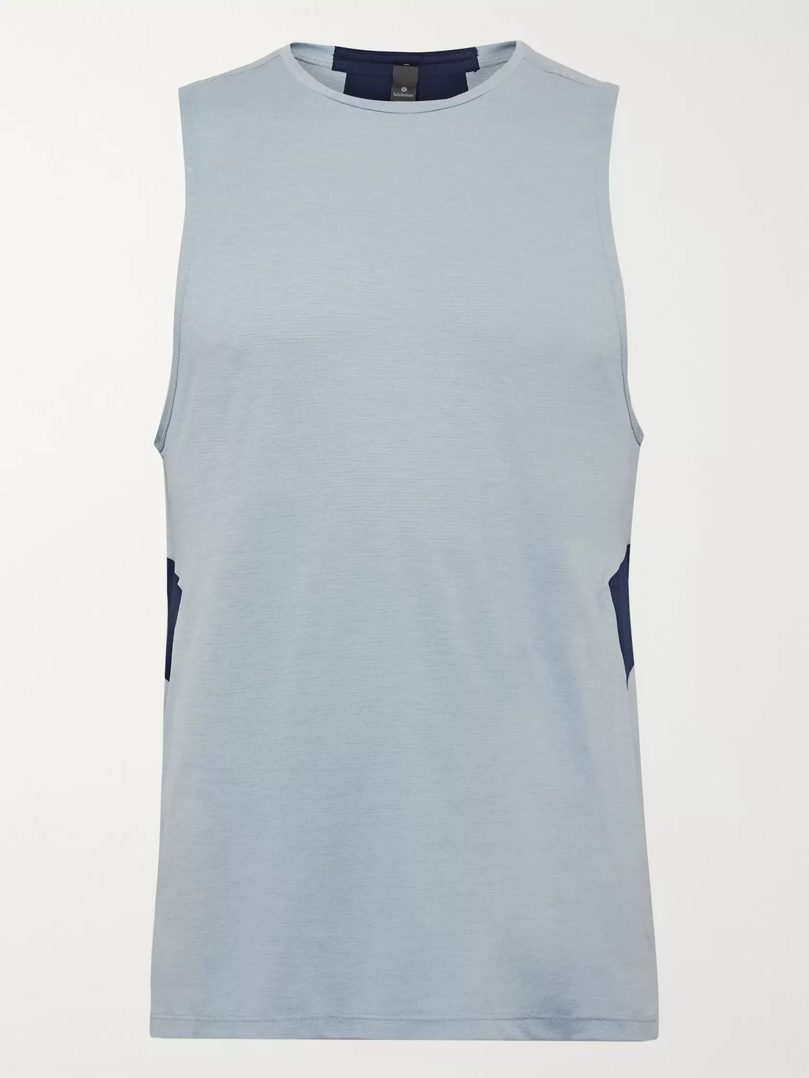 Lululemon Fast And Free Breathe Light Mesh Tank Top In Blue