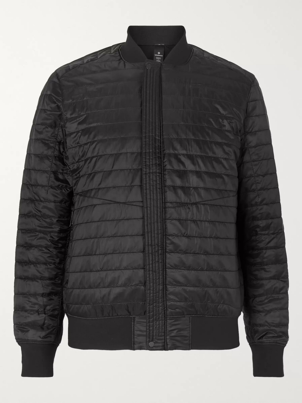 Lululemon Switch Over Quilted Padded Glyde Bomber Jacket In Black