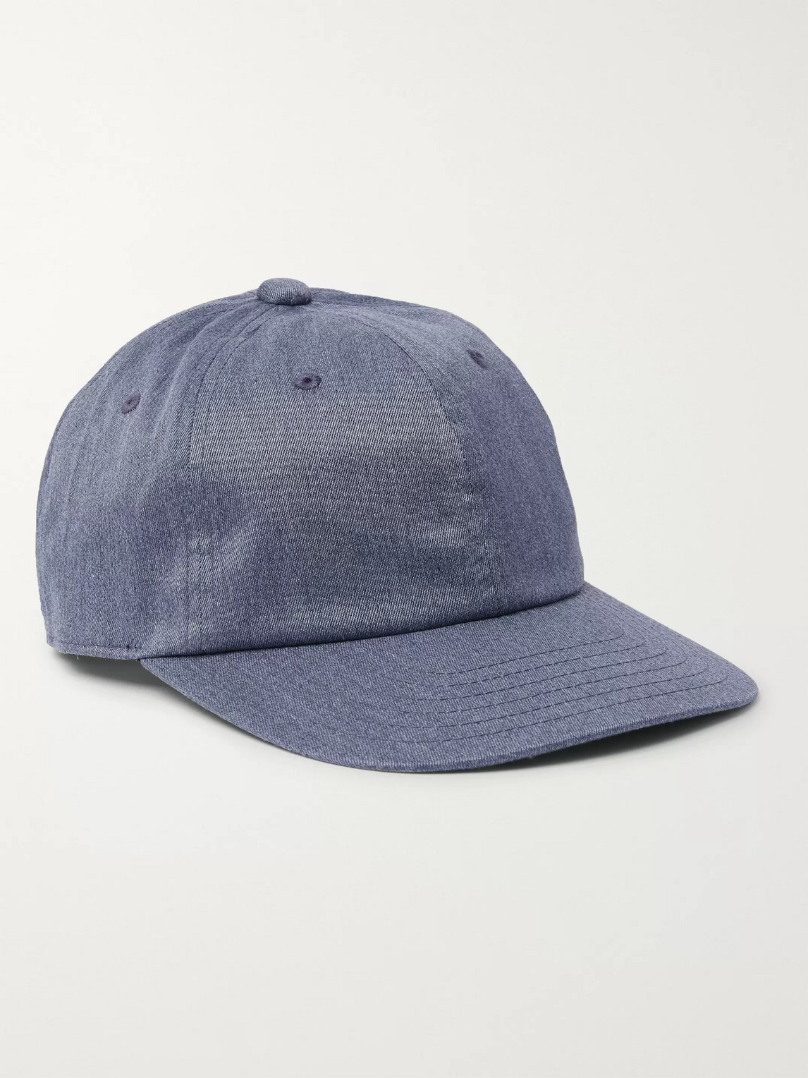 Beams Cotton-blend Twill Baseball Cap In Blue