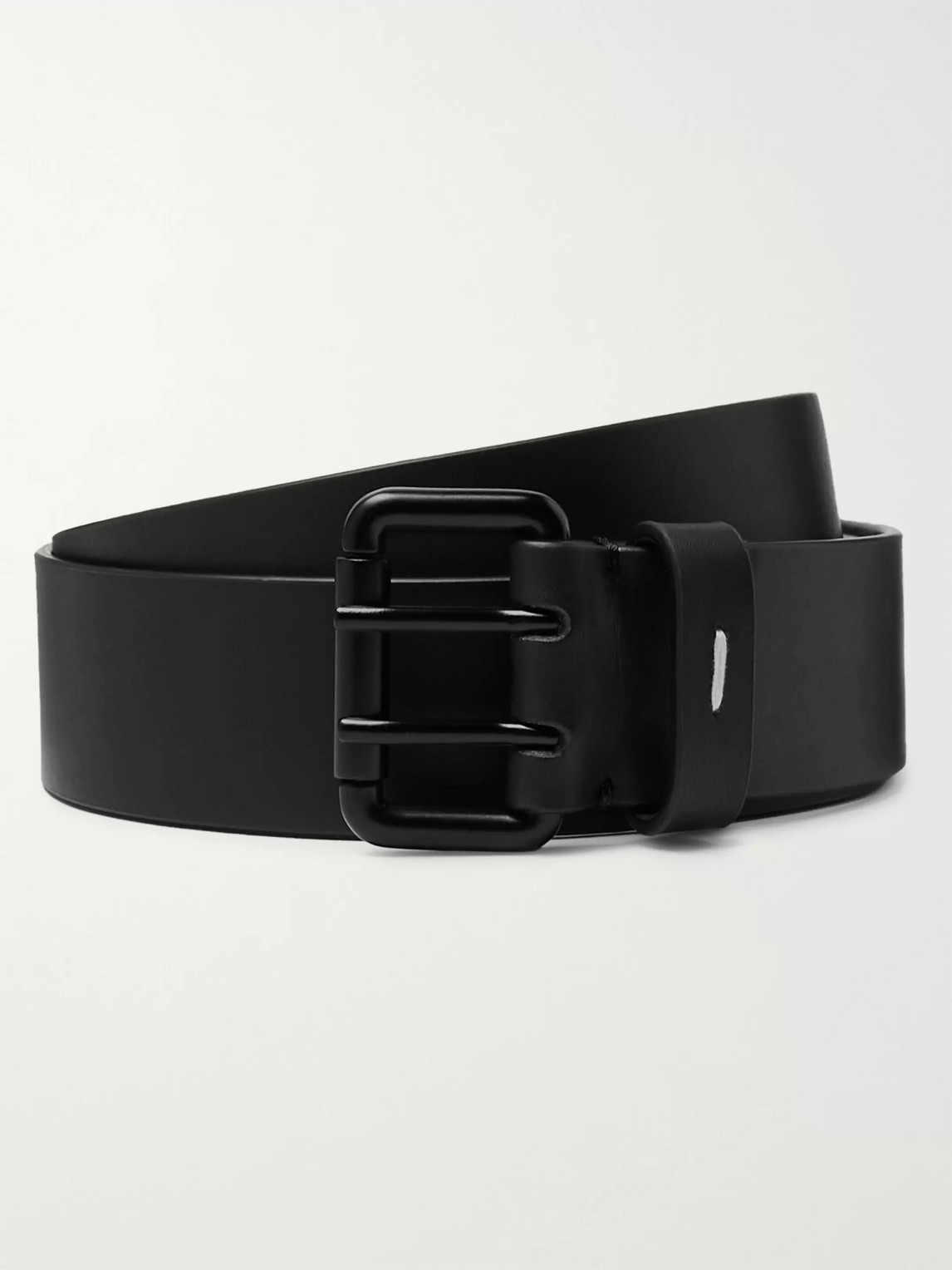 Maison Margiela 3.5cm Black Leather Belt