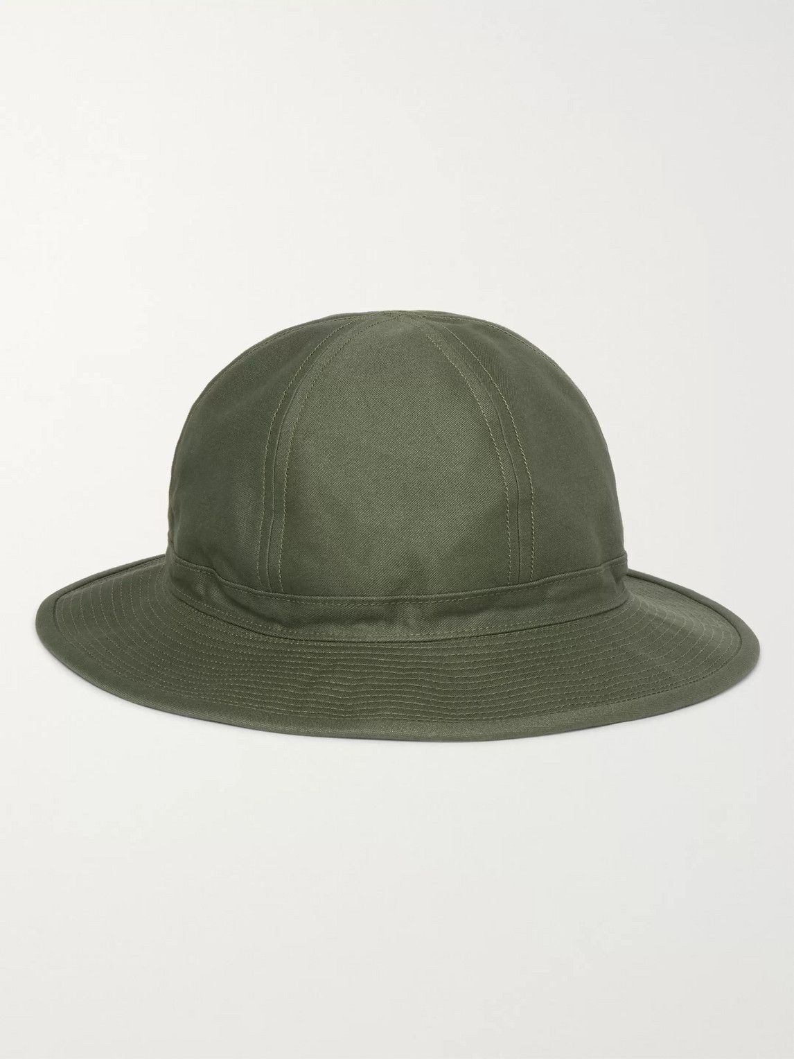 Beams Cotton Bucket Hat In Green