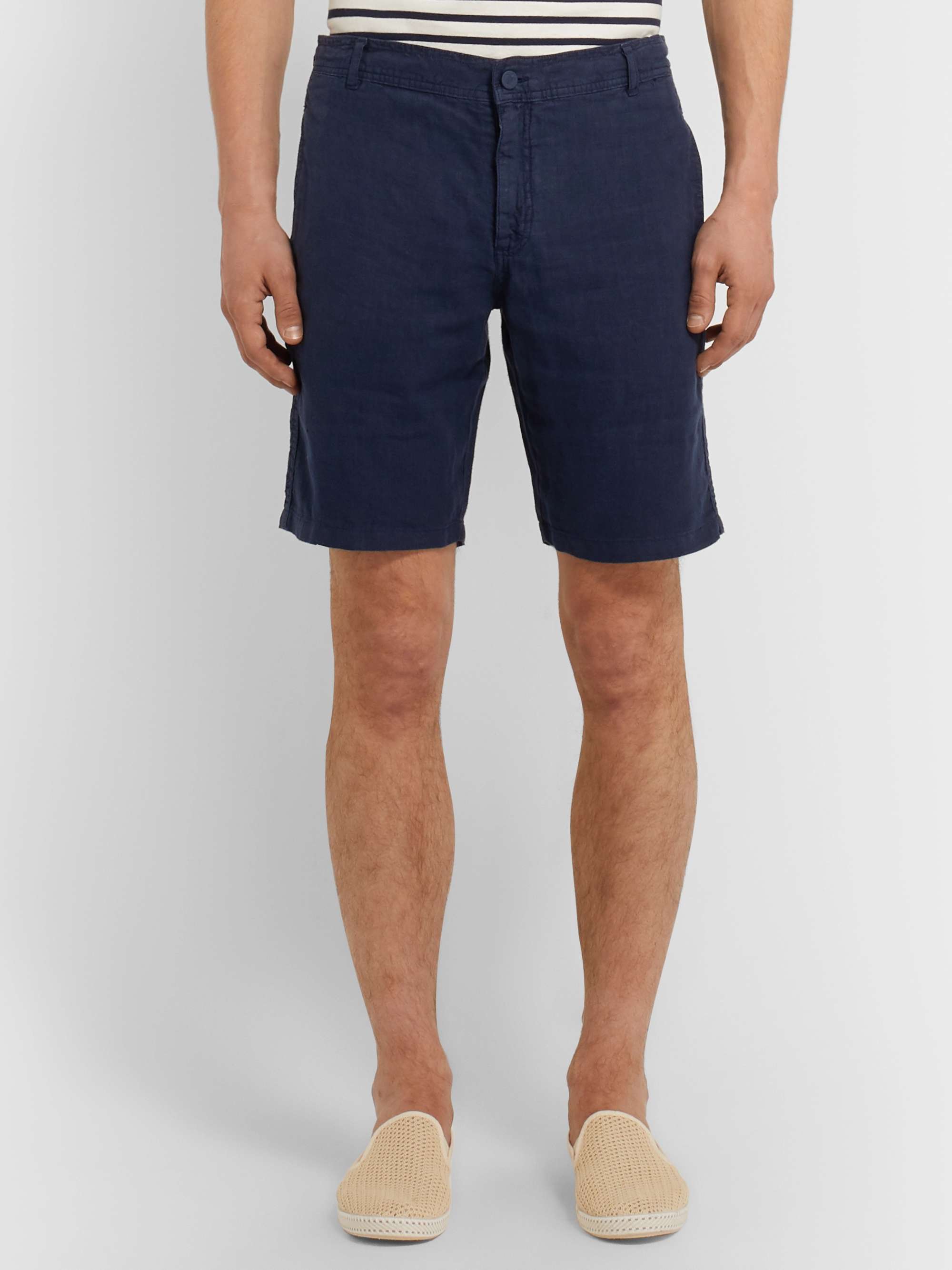 VILEBREQUIN Baron Slim-Fit Linen Shorts
