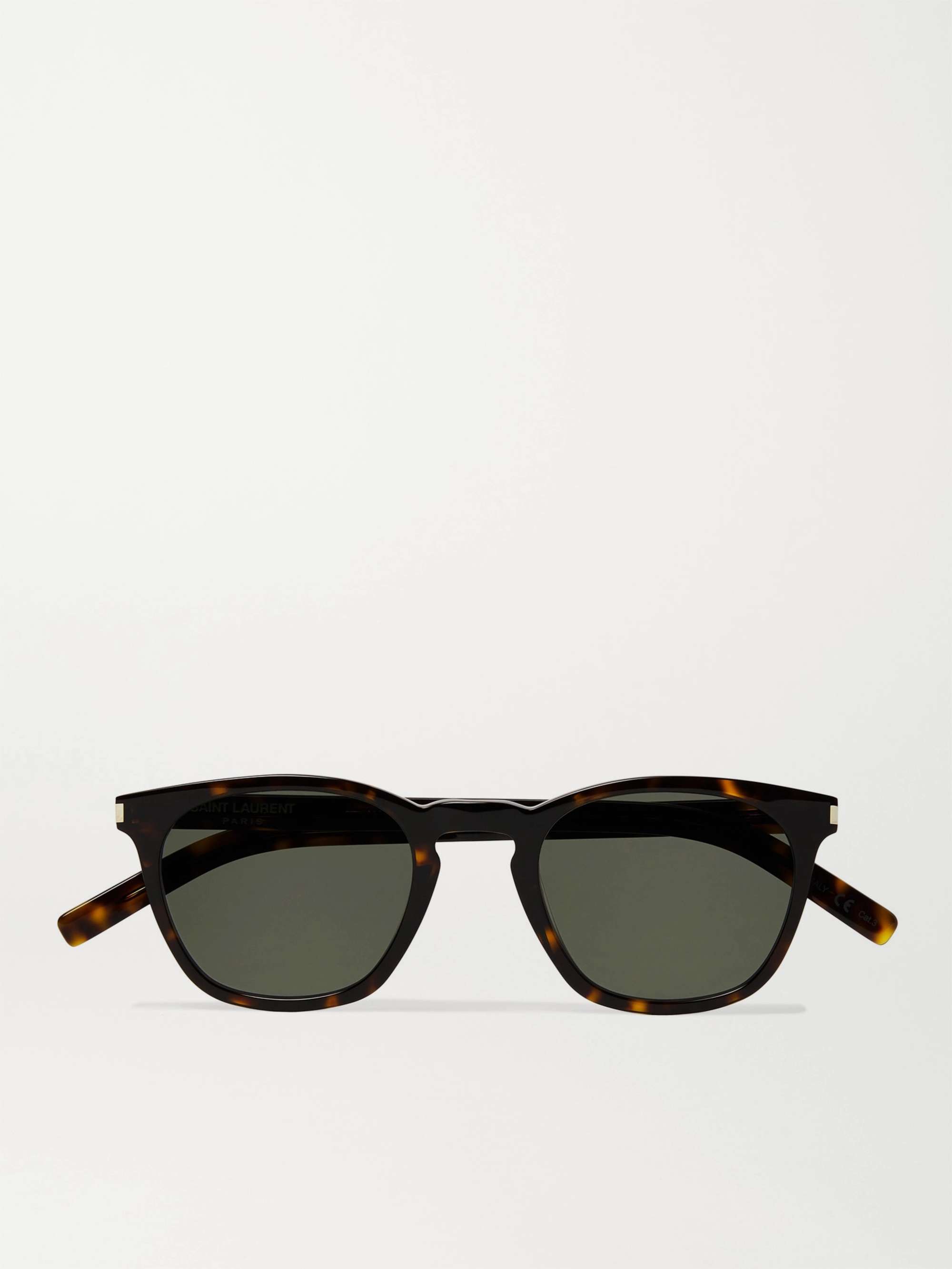 SAINT LAURENT D-Frame Tortoiseshell Acetate Sunglasses