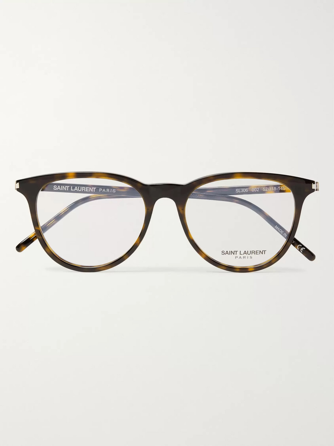 Saint Laurent D-frame Tortoiseshell Acetate Optical Glasses
