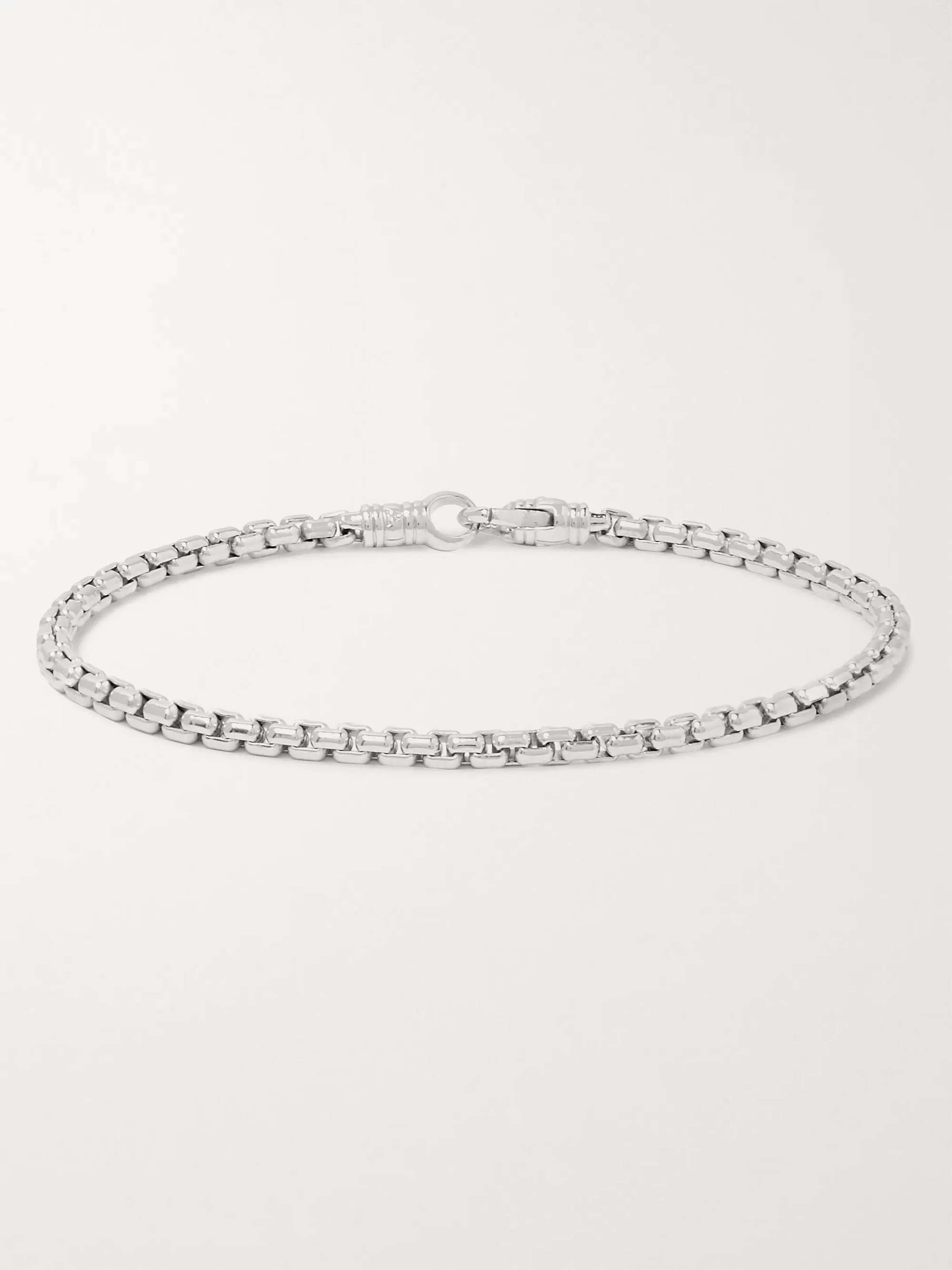 Silver Triple Turn Le 11G Brushed Sterling Silver Cable Bracelet 