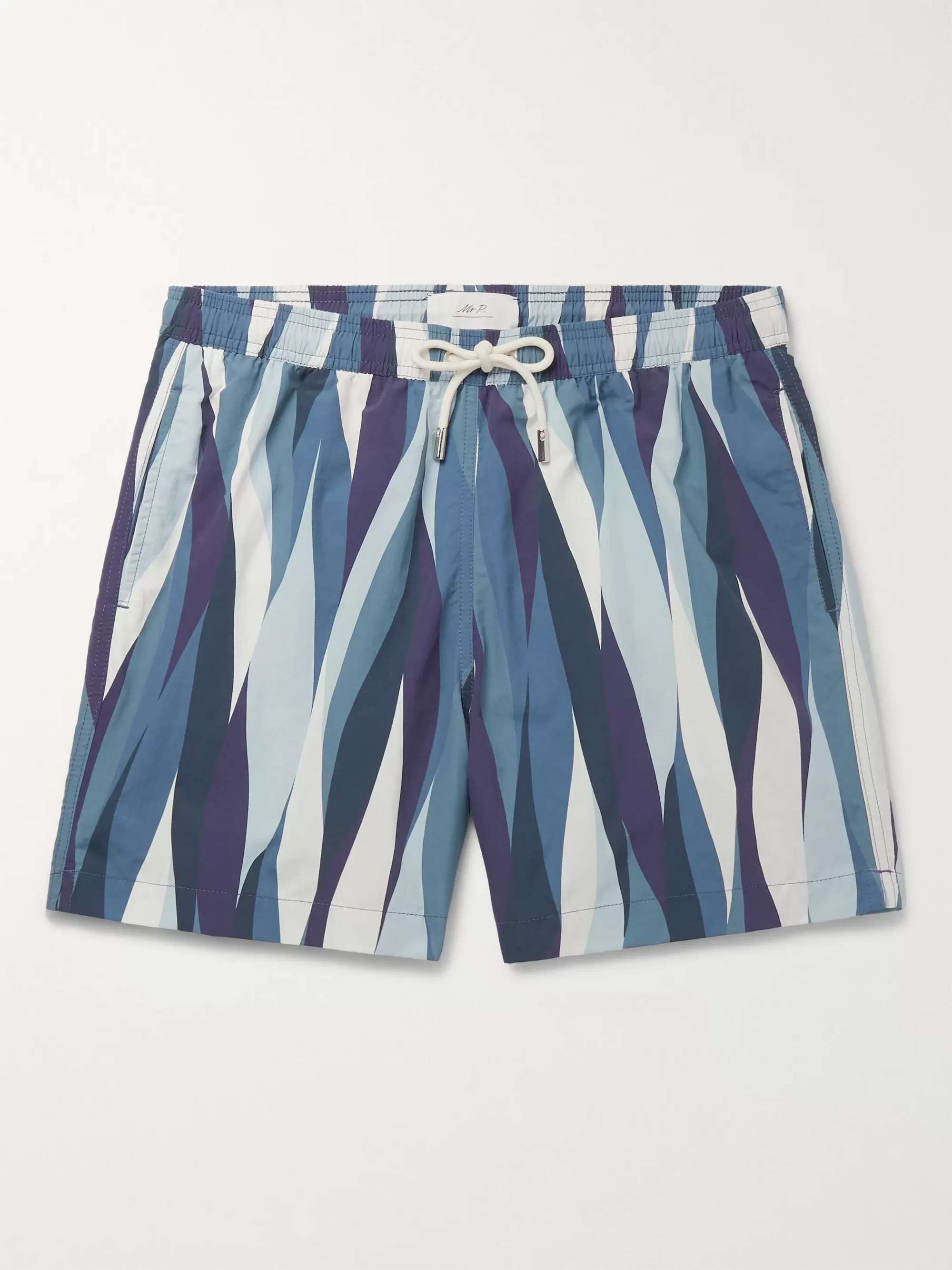 Blue Printed Shell Swim Shorts | MR P. | MR PORTER