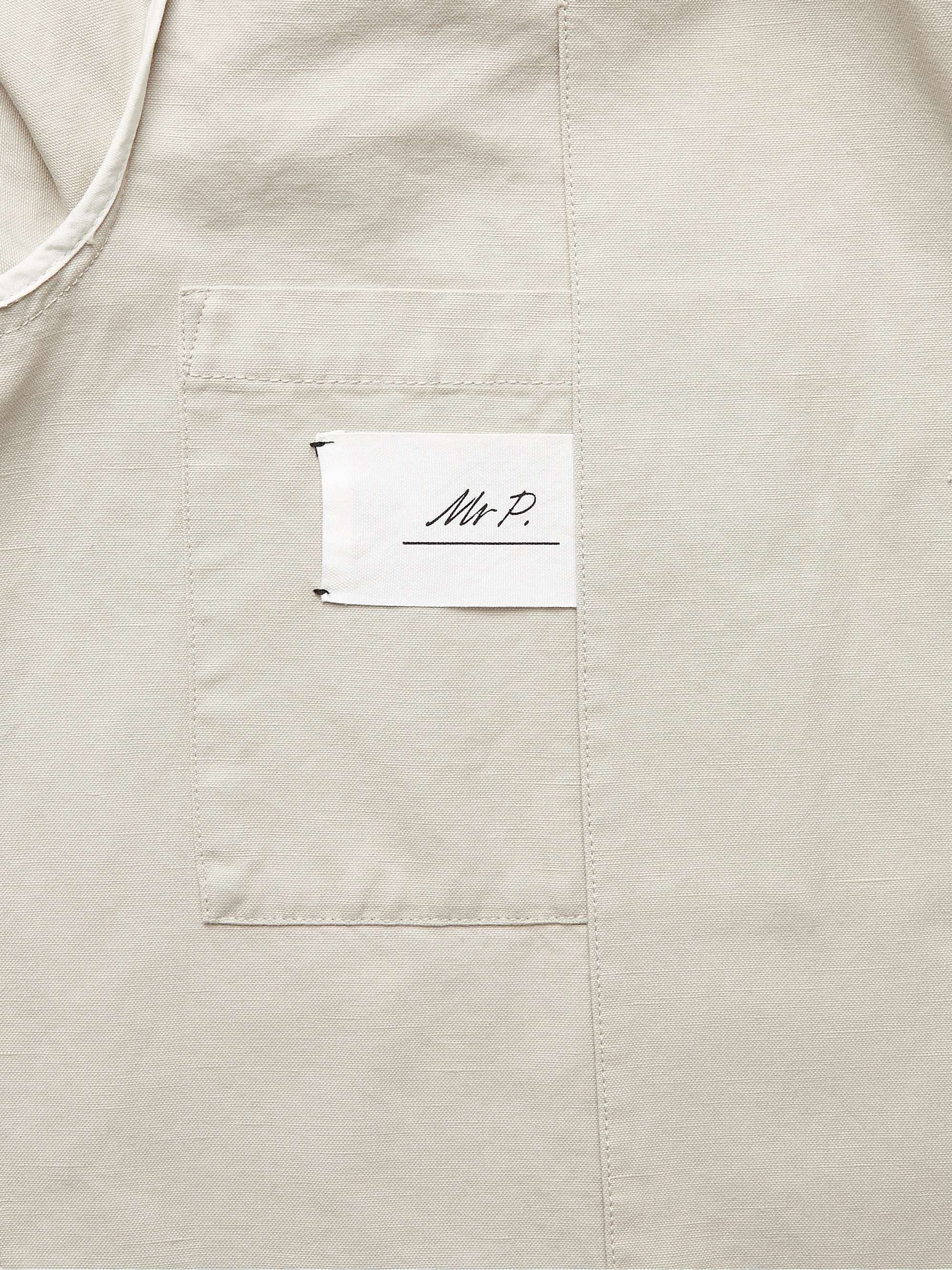 MR P. Unstructured Cotton and Linen-Blend Suit Jacket