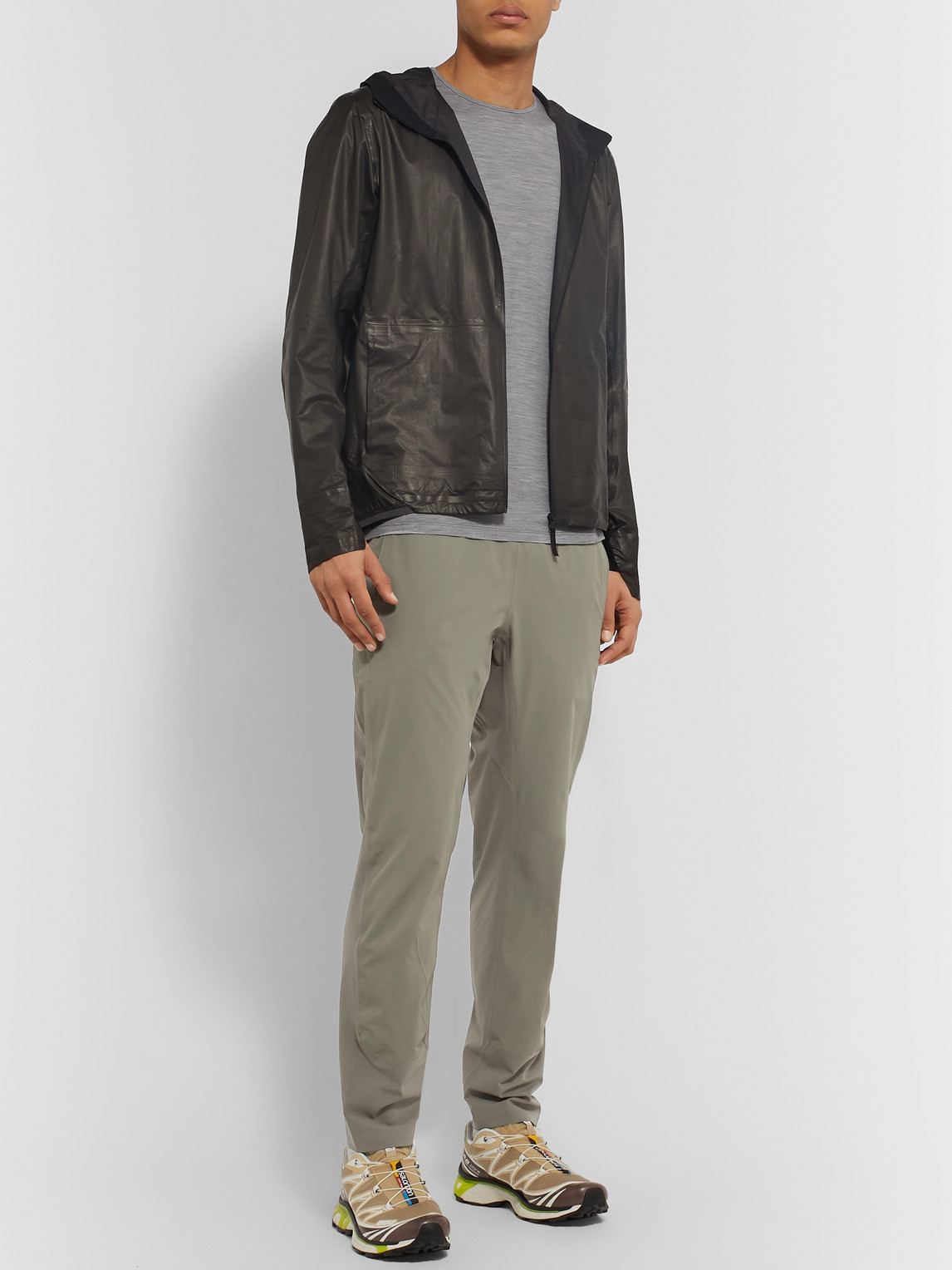 Veilance Secant Tapered Shell Trousers In Green
