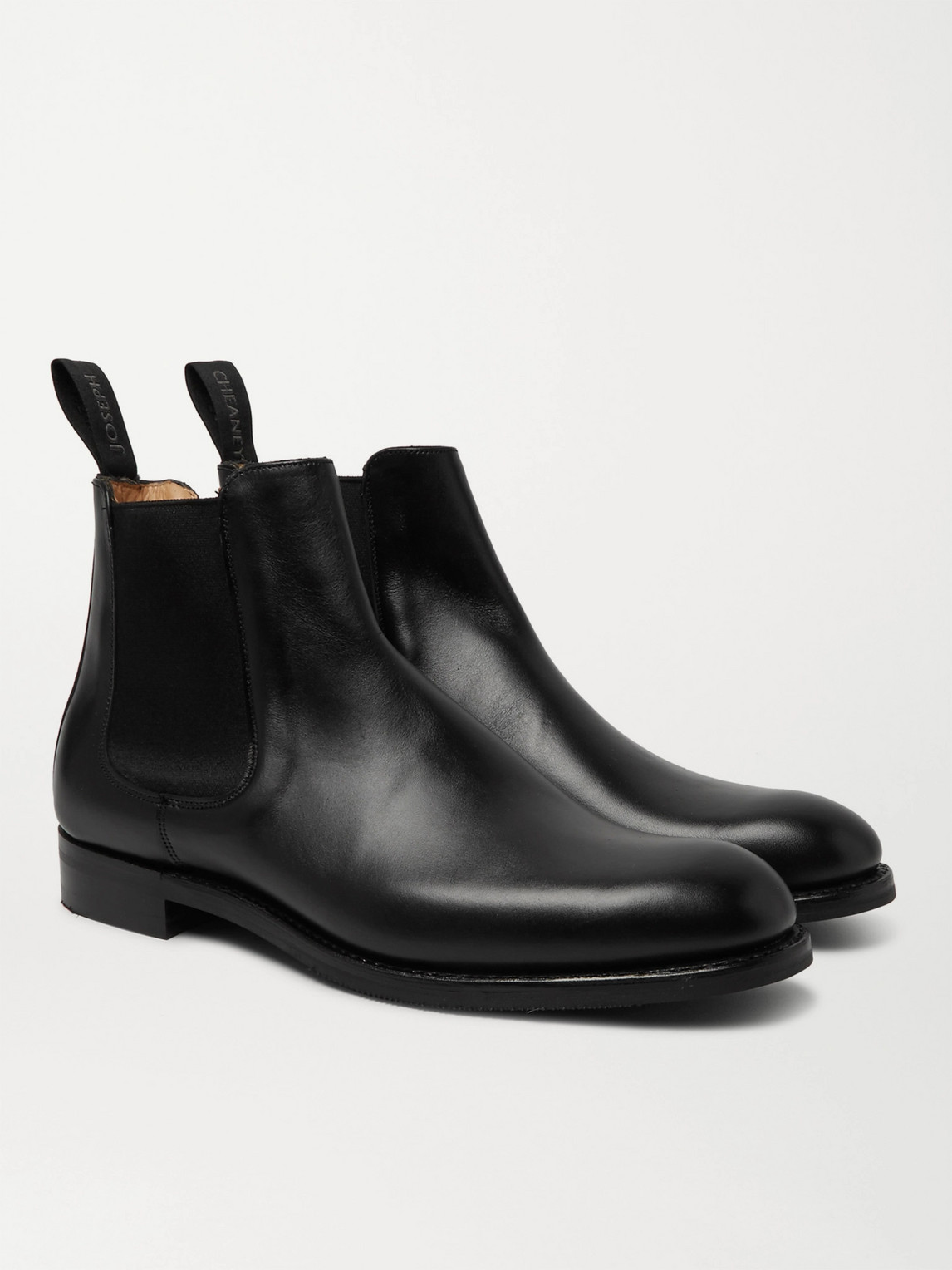 Cheaney Godfrey Leather Chelsea Boots In Black | ModeSens