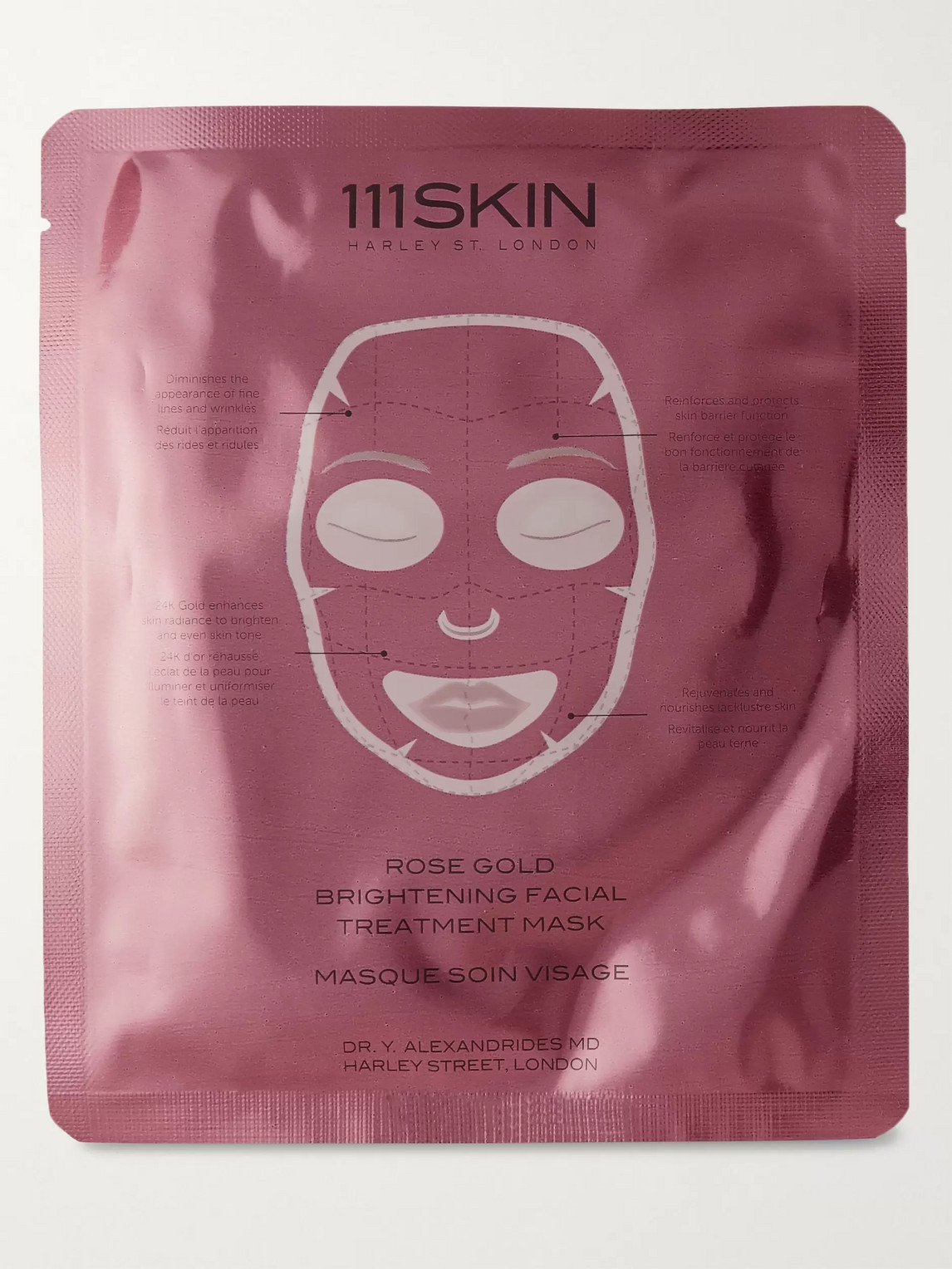 Shop 111skin Rose Gold Brightening Facial Treatment Mask, 5 X 30ml In Colorless