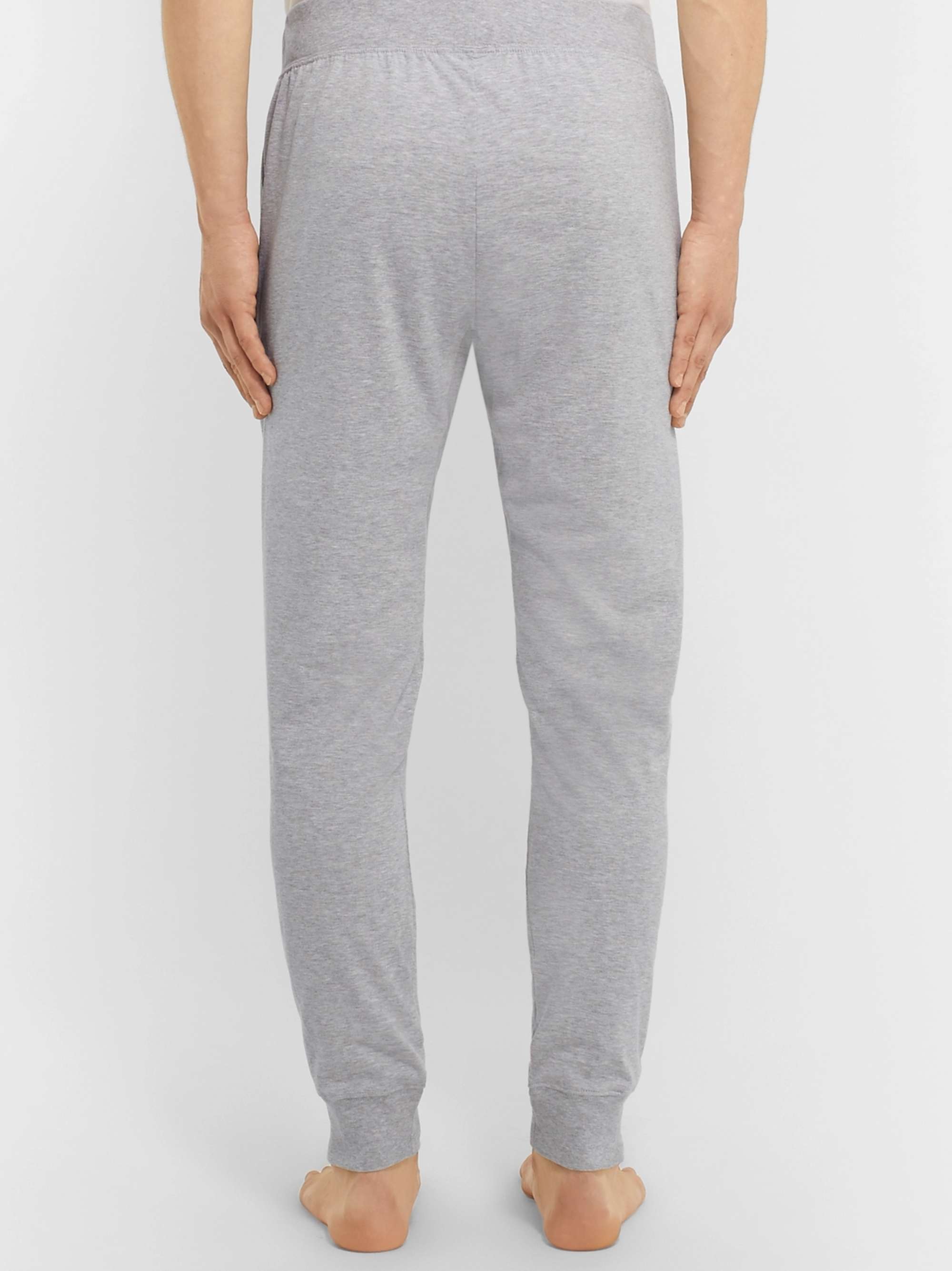 HANDVAERK Slim-Fit Tapered Pima Cotton-Jersey Pyjama Trousers