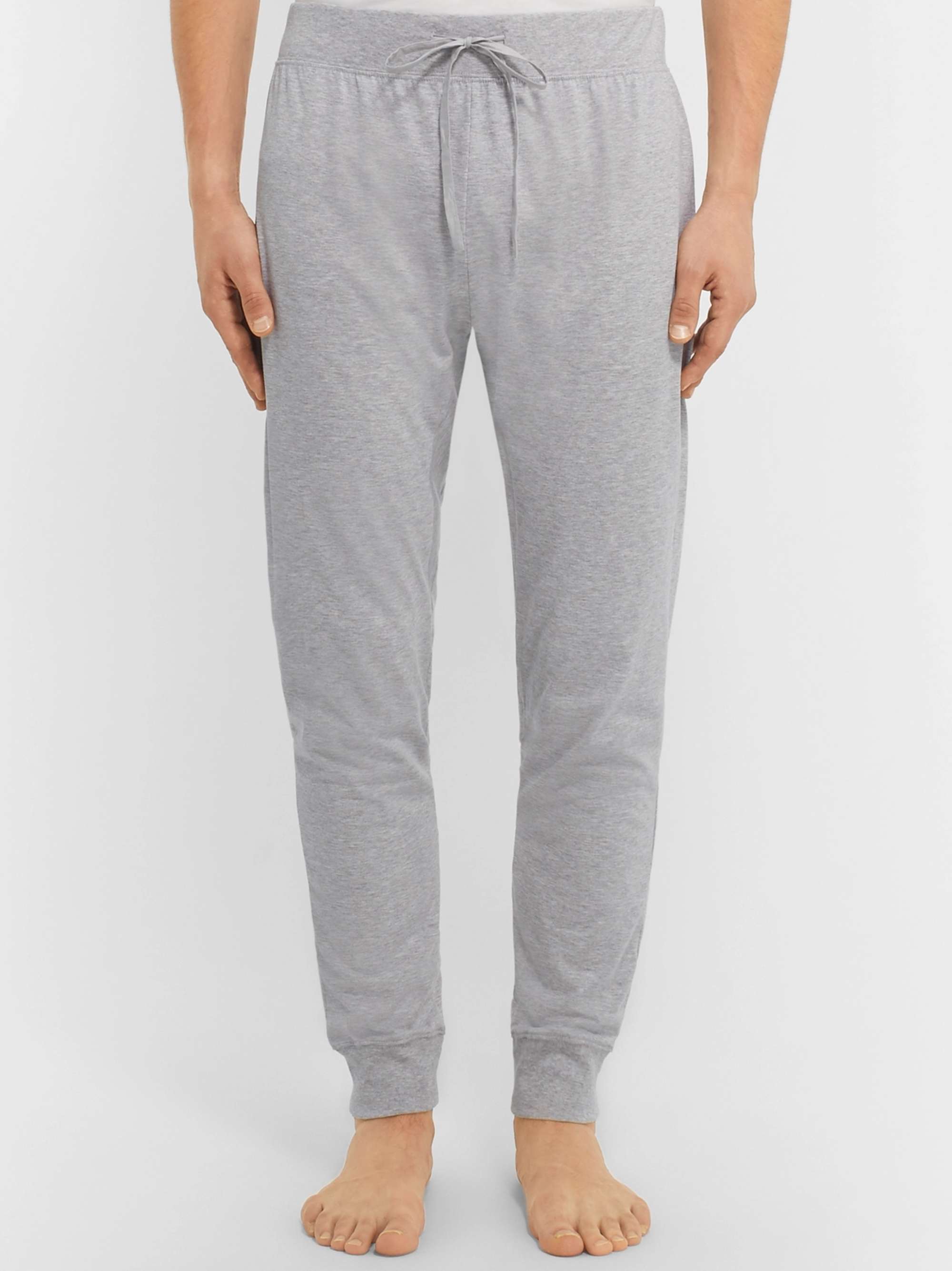 HANDVAERK Slim-Fit Tapered Pima Cotton-Jersey Pyjama Trousers