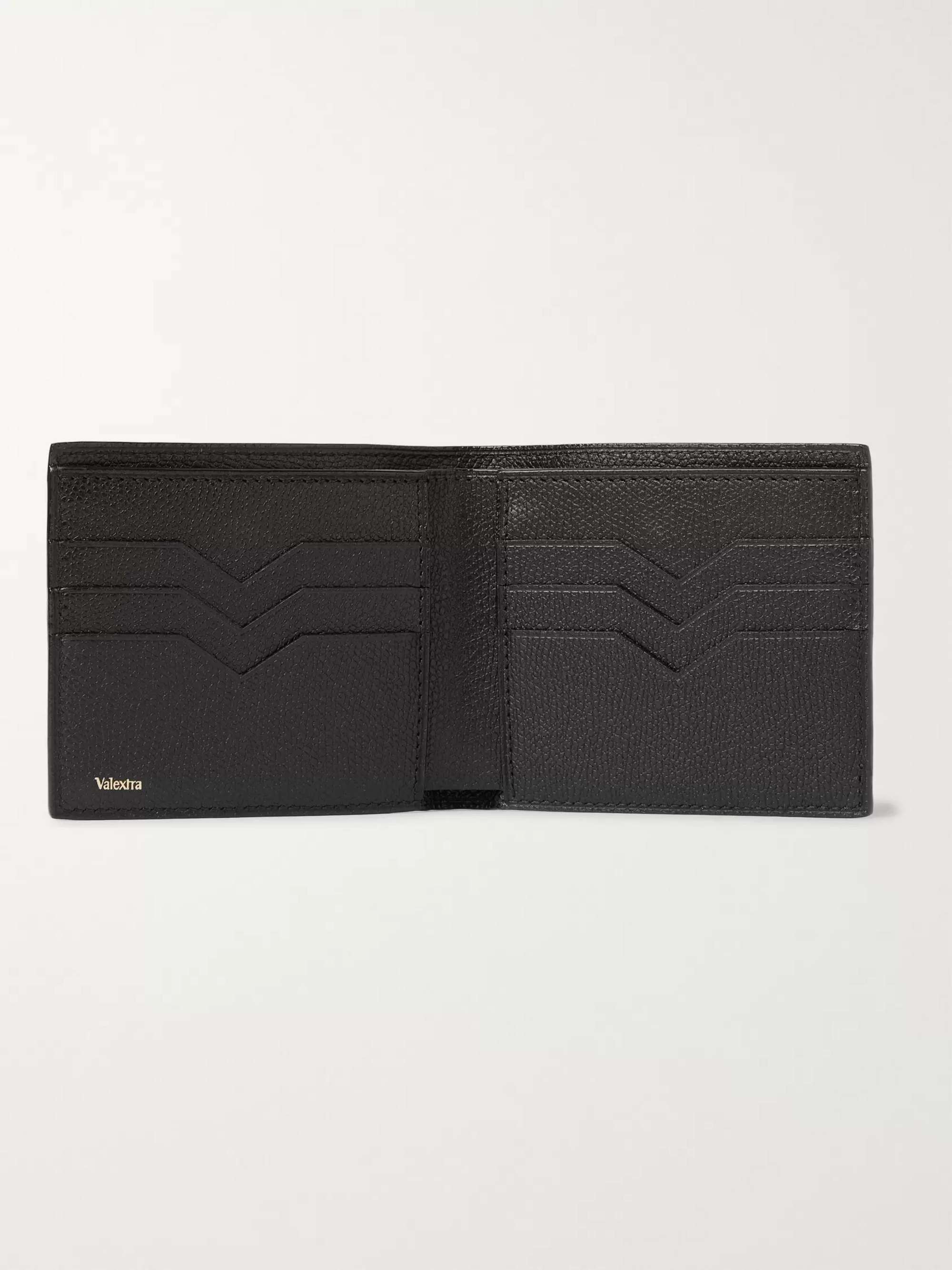 VALEXTRA Pebble-Grain Leather Billfold Wallet