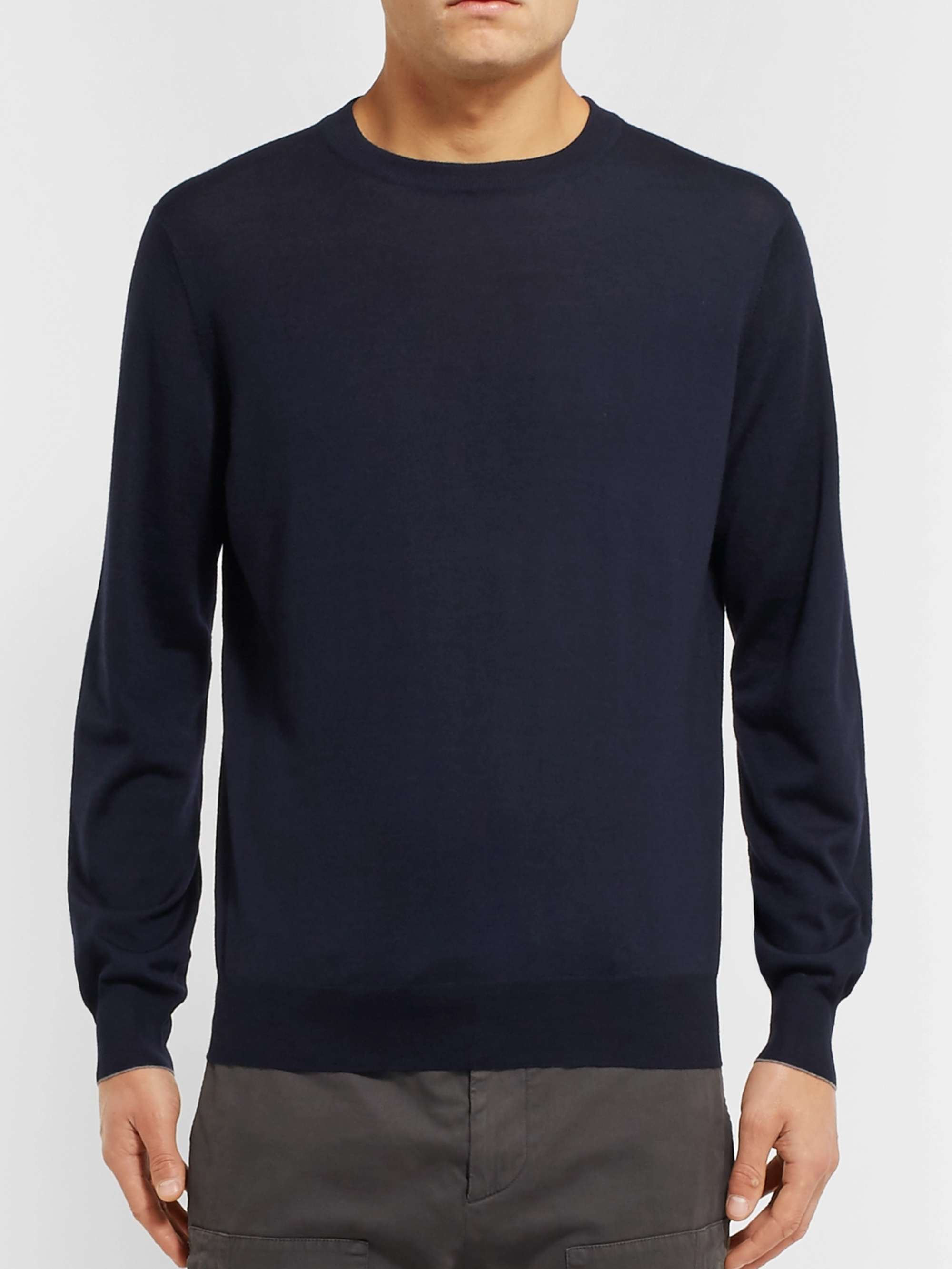 BRUNELLO CUCINELLI Wool and Cashmere-Blend Sweater