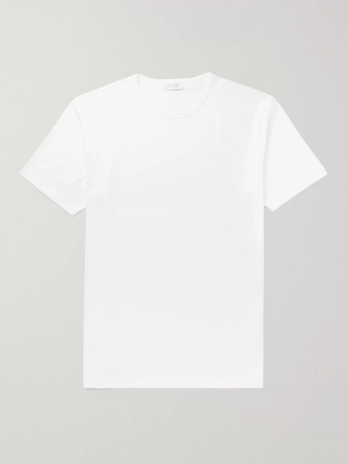 Sunspel Cotton-jersey T-shirt In White