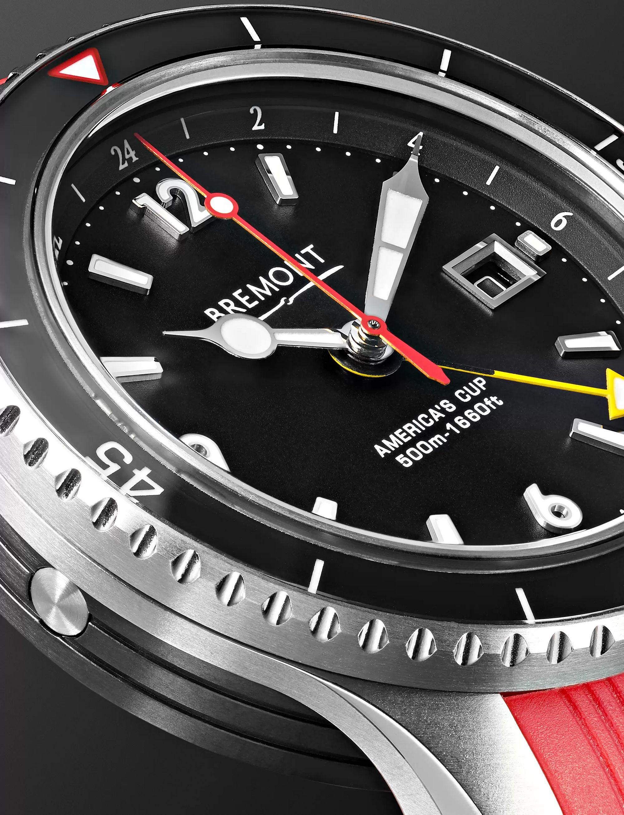 BREMONT Oracle II Black Automatic GMT 43mm Titanium and Rubber Watch