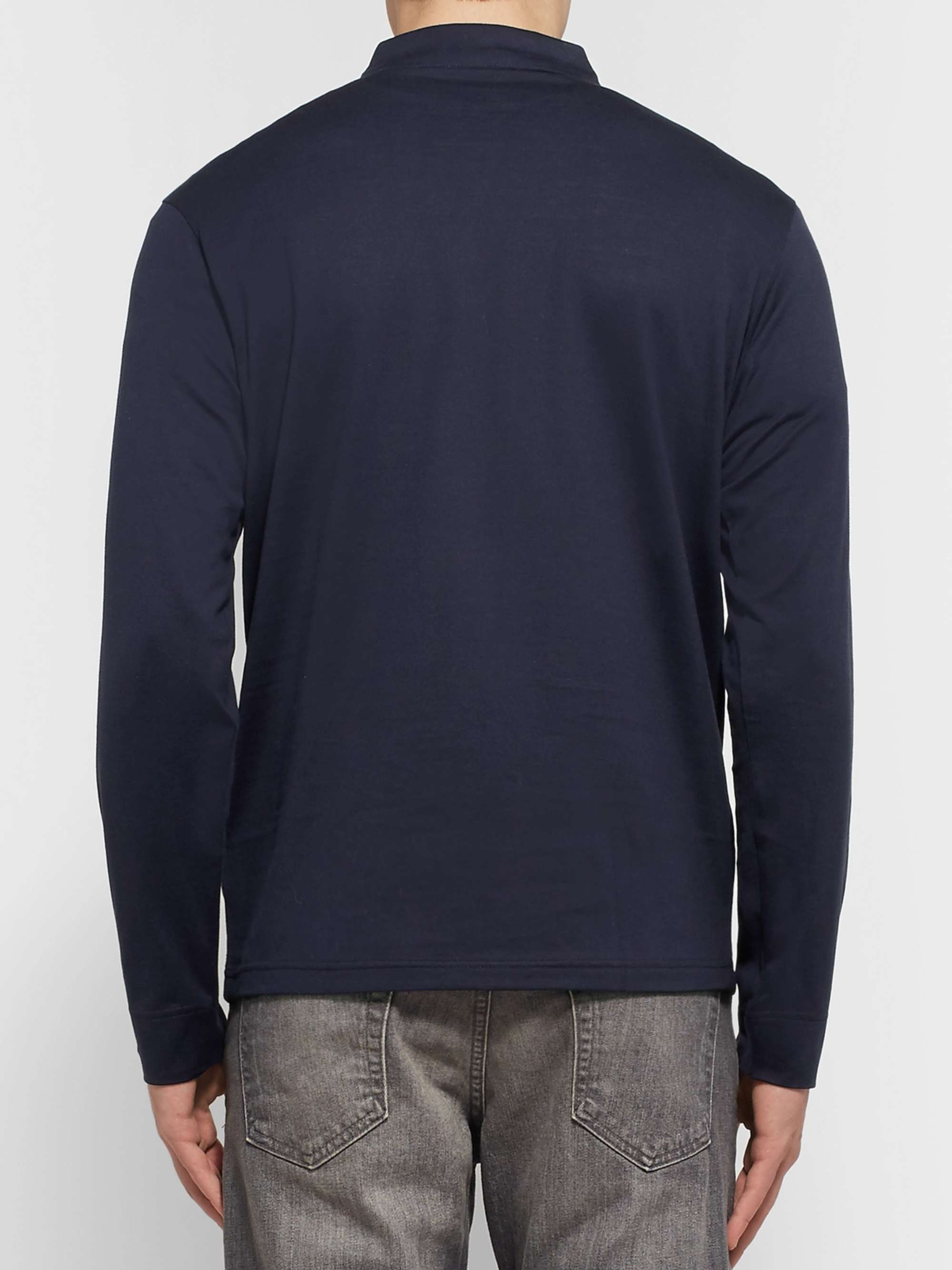 SUNSPEL Cotton-Jersey Polo Shirt