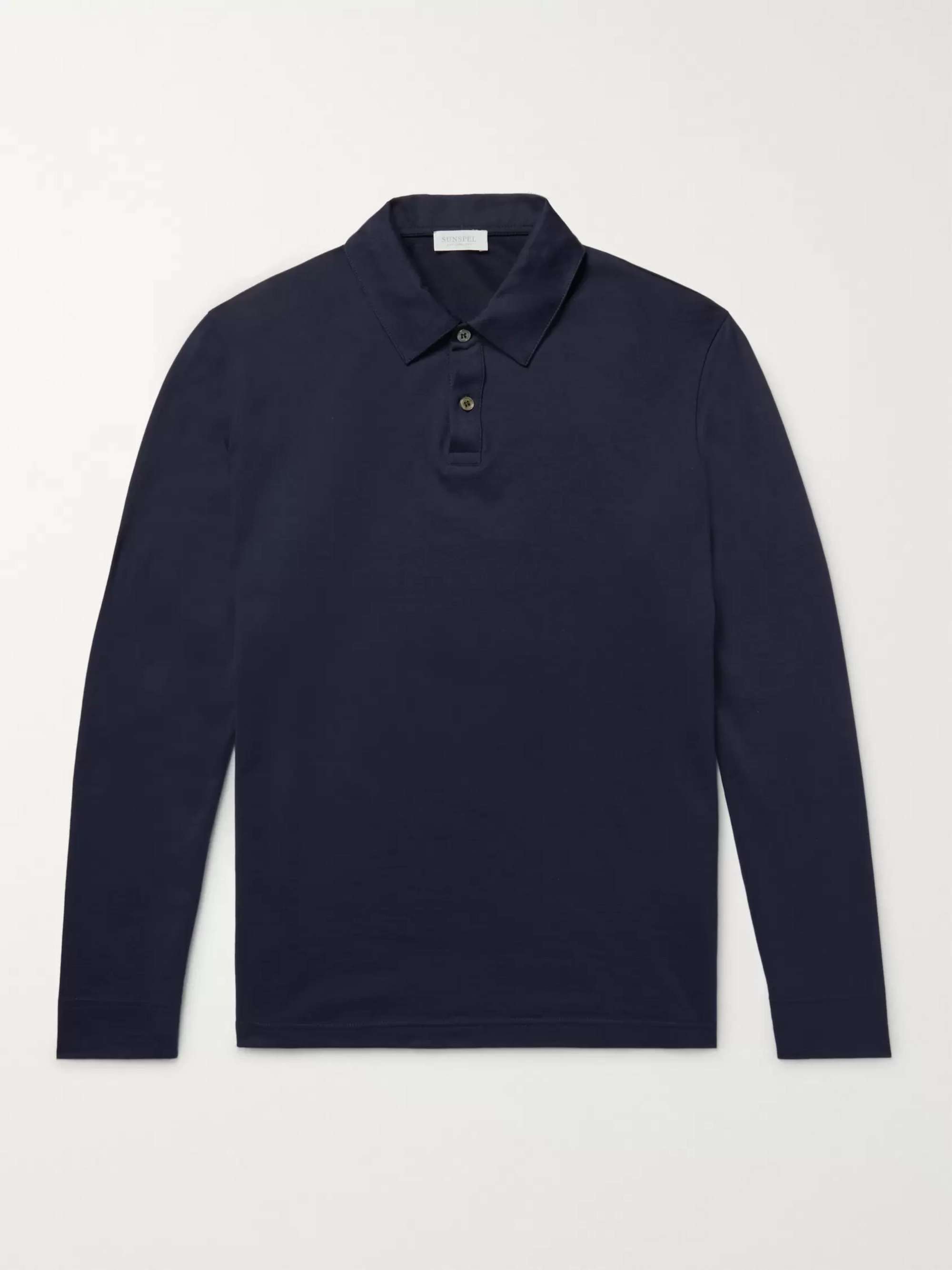 SUNSPEL Cotton-Jersey Polo Shirt