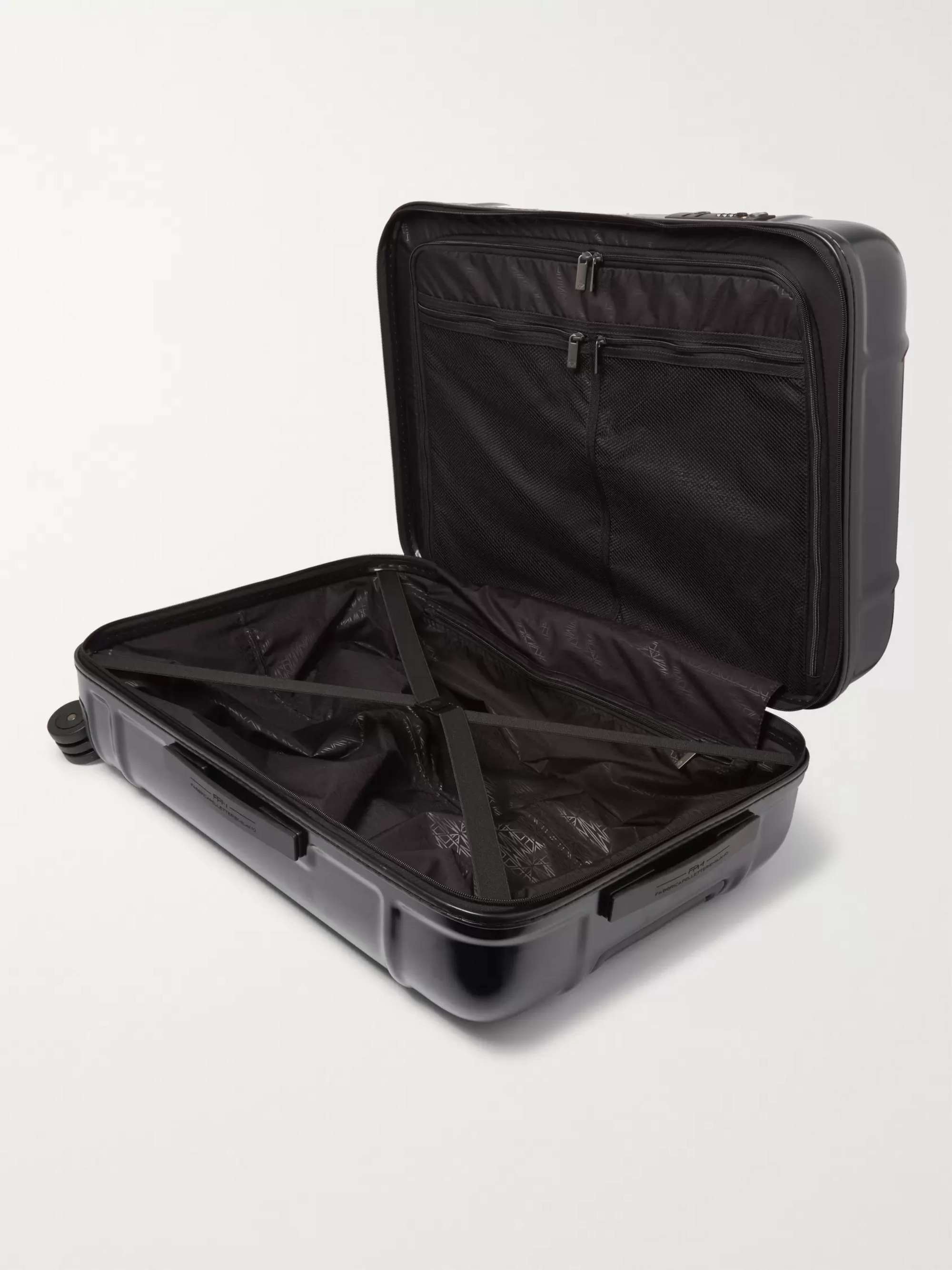 FPM MILANO Globe Spinner 68cm Leather-Trimmed Polycarbonate Suitcase