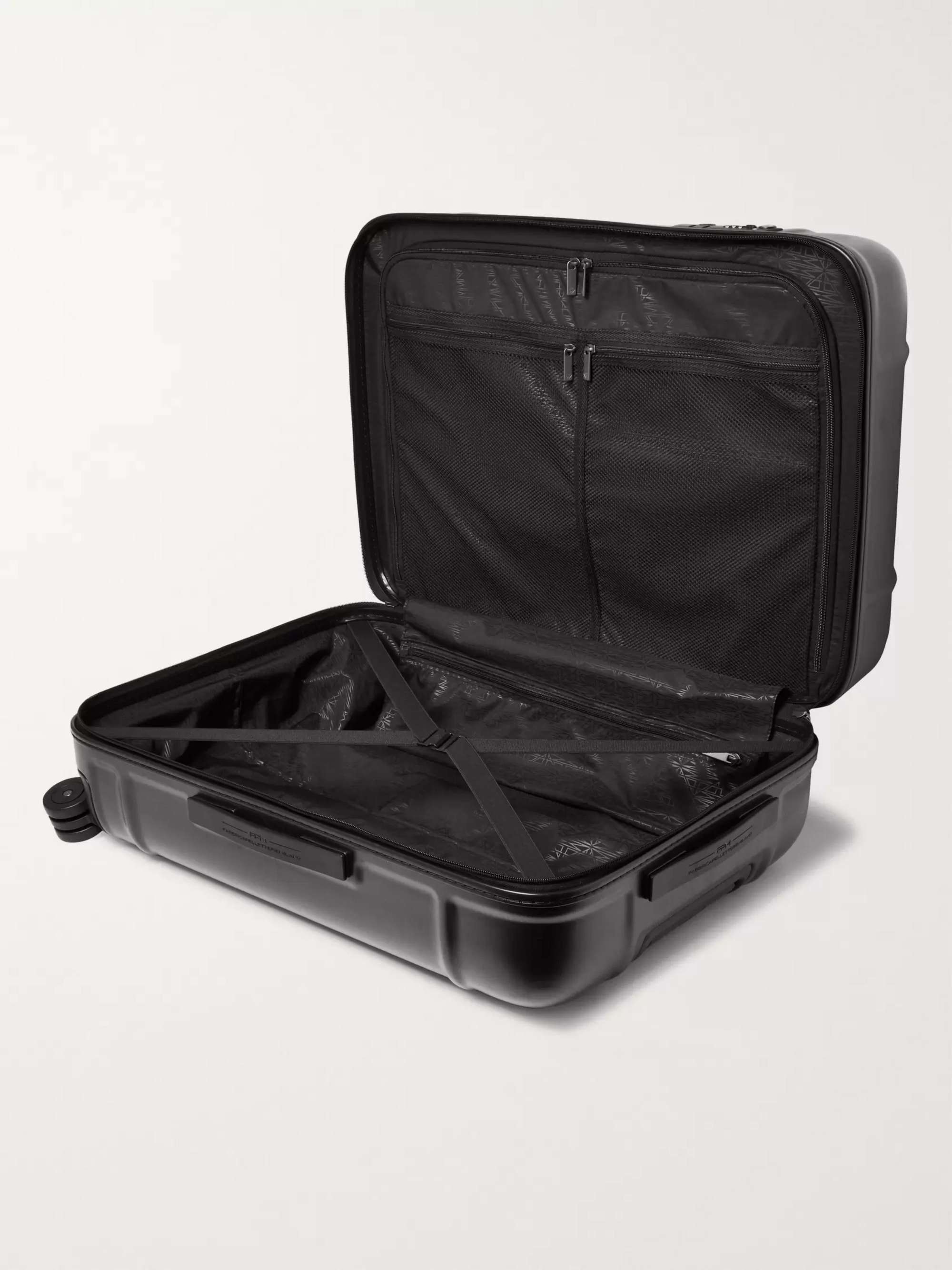 FPM MILANO Globe Spinner 68cm Leather-Trimmed Polycarbonate Suitcase