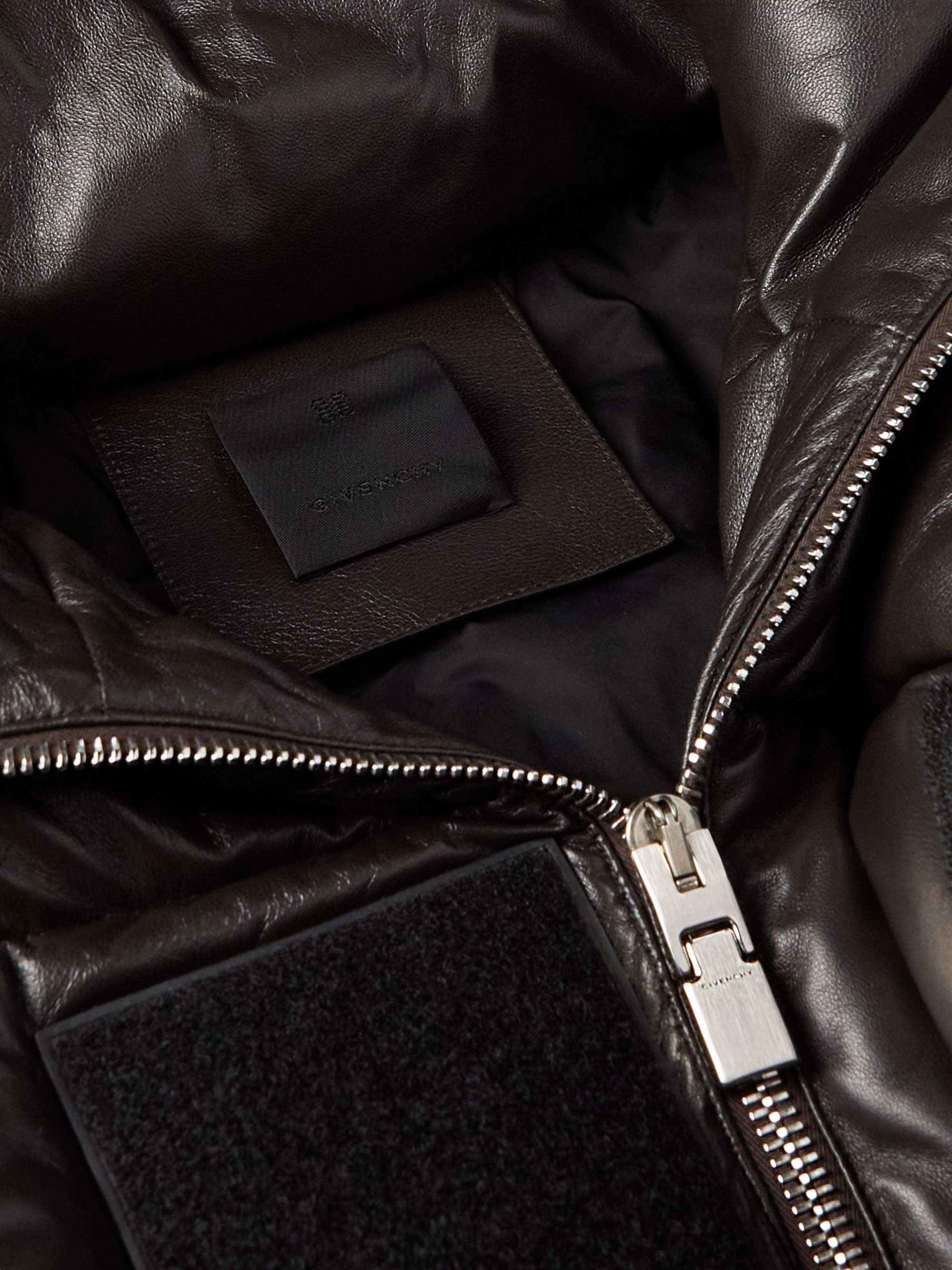 GIVENCHY Oversized Quilted Leather Down Jacket