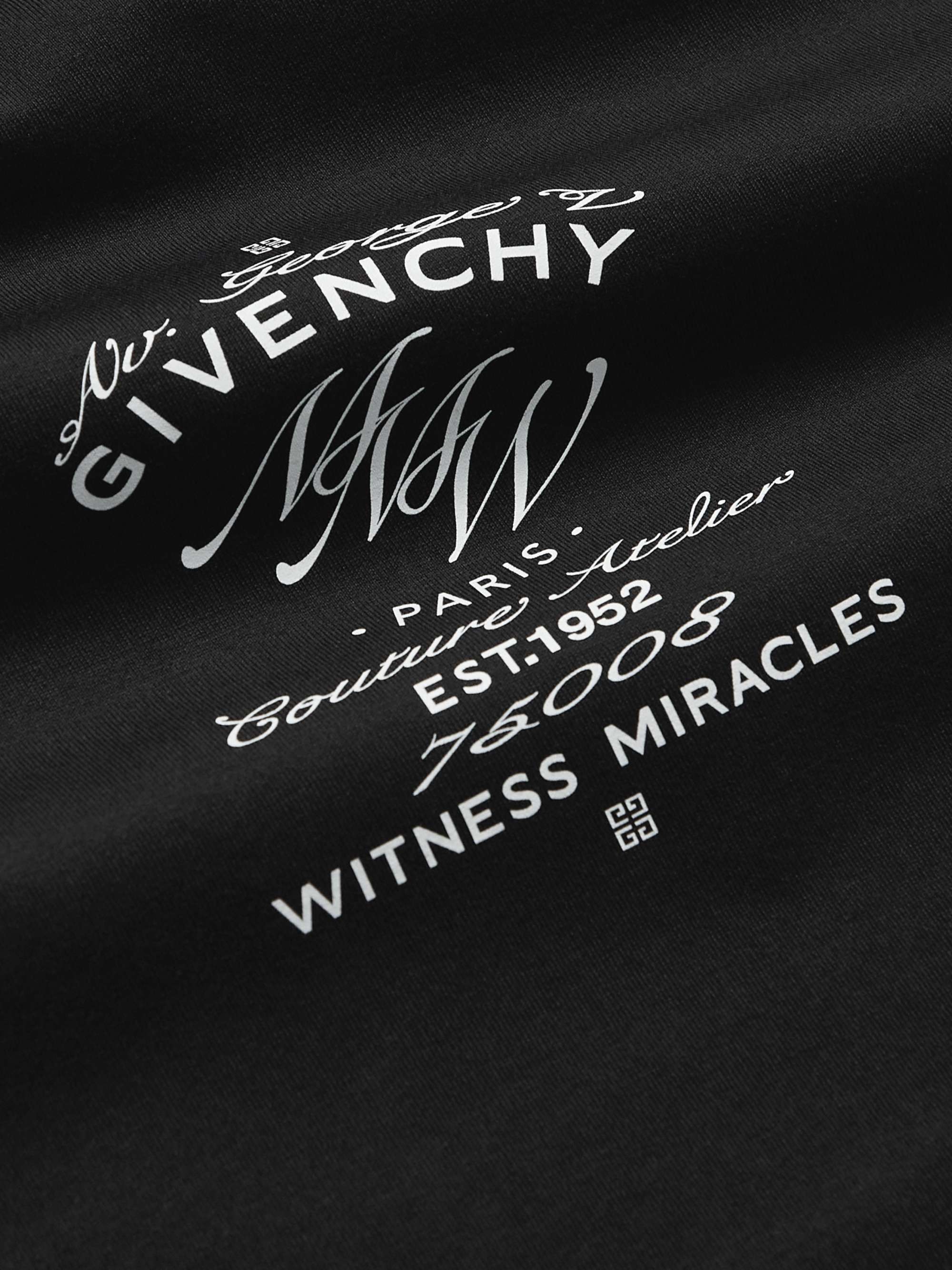 GIVENCHY Printed Cotton-Jersey T-Shirt