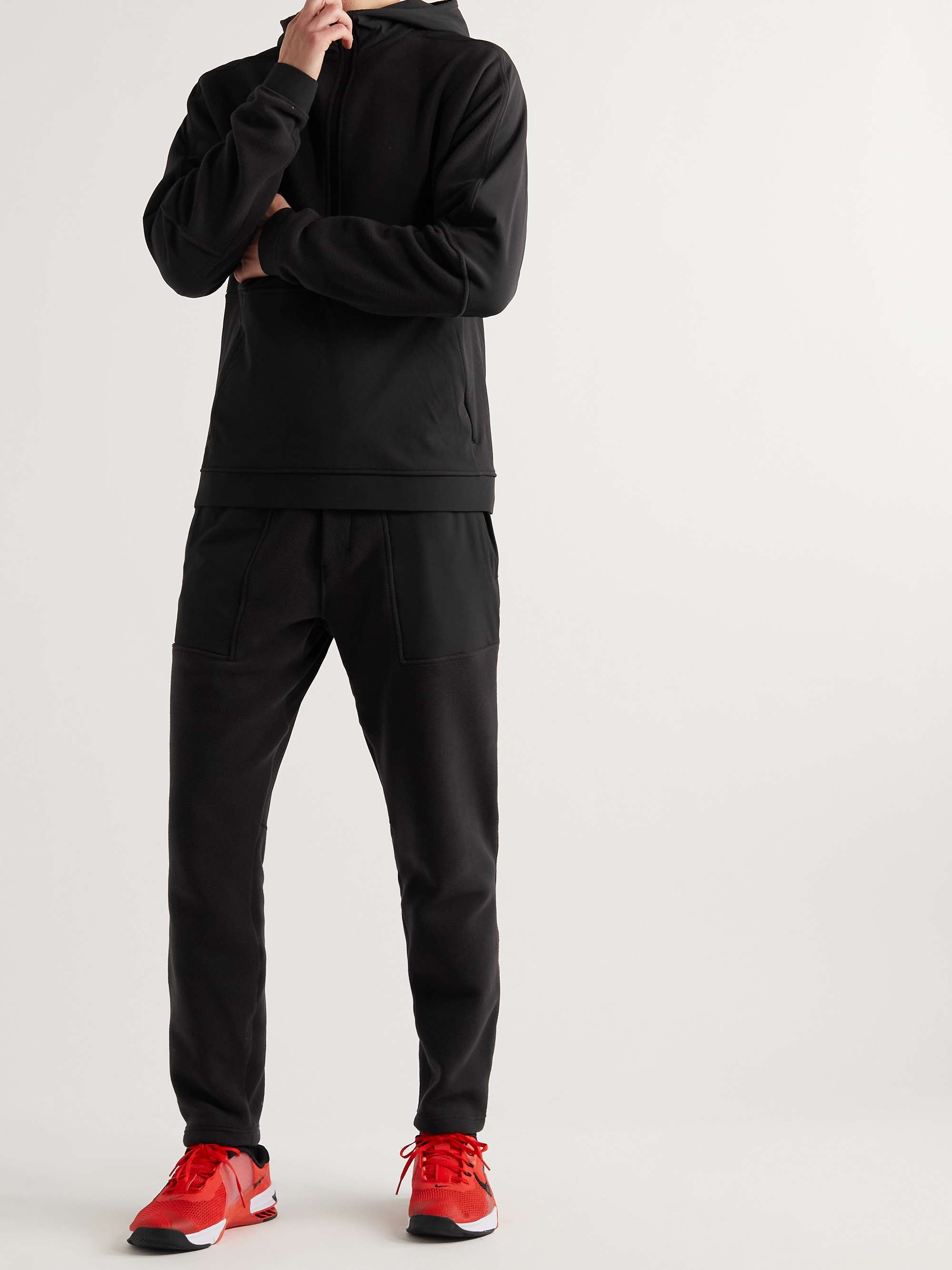 LULULEMON Tapered Panelled Recycled Fleece and Ripstop Track Pants