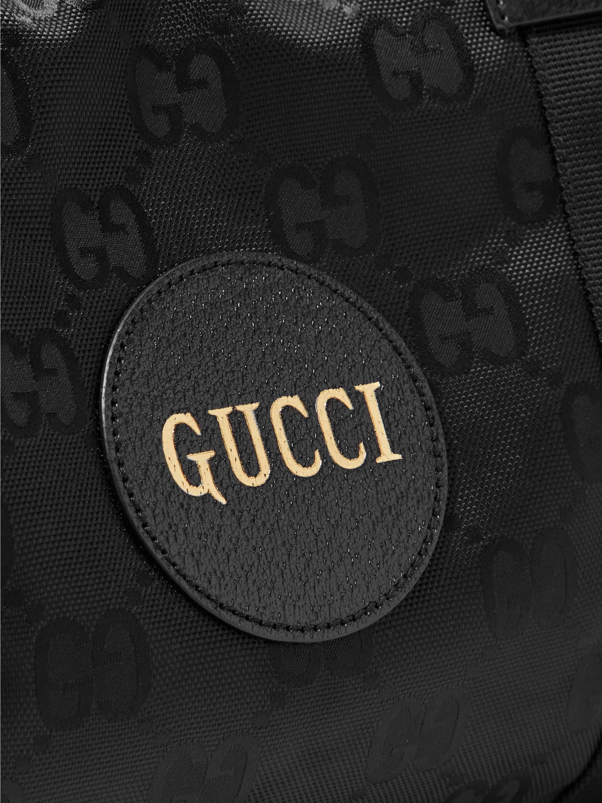 GUCCI Off the Grid Leather-Trimmed Monogrammed ECONYL Duffle Bag