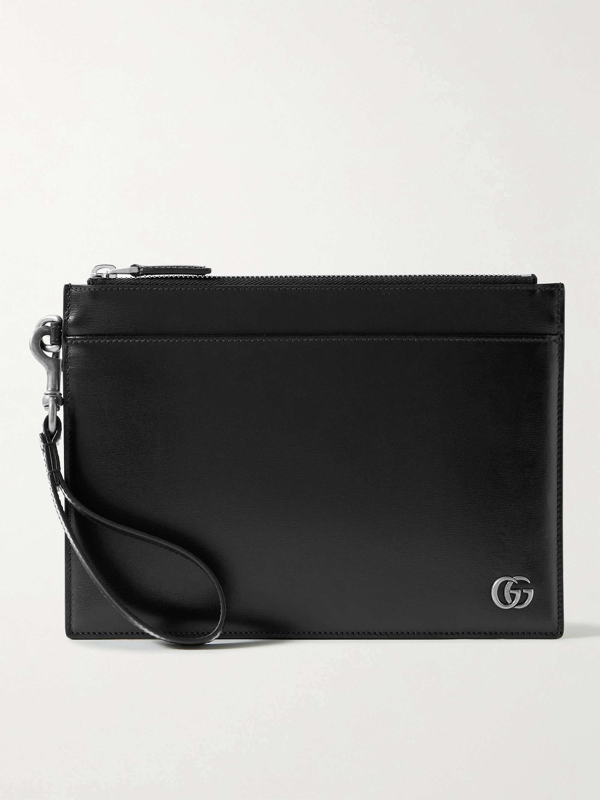 GUCCI GG Marmont Leather Pouch