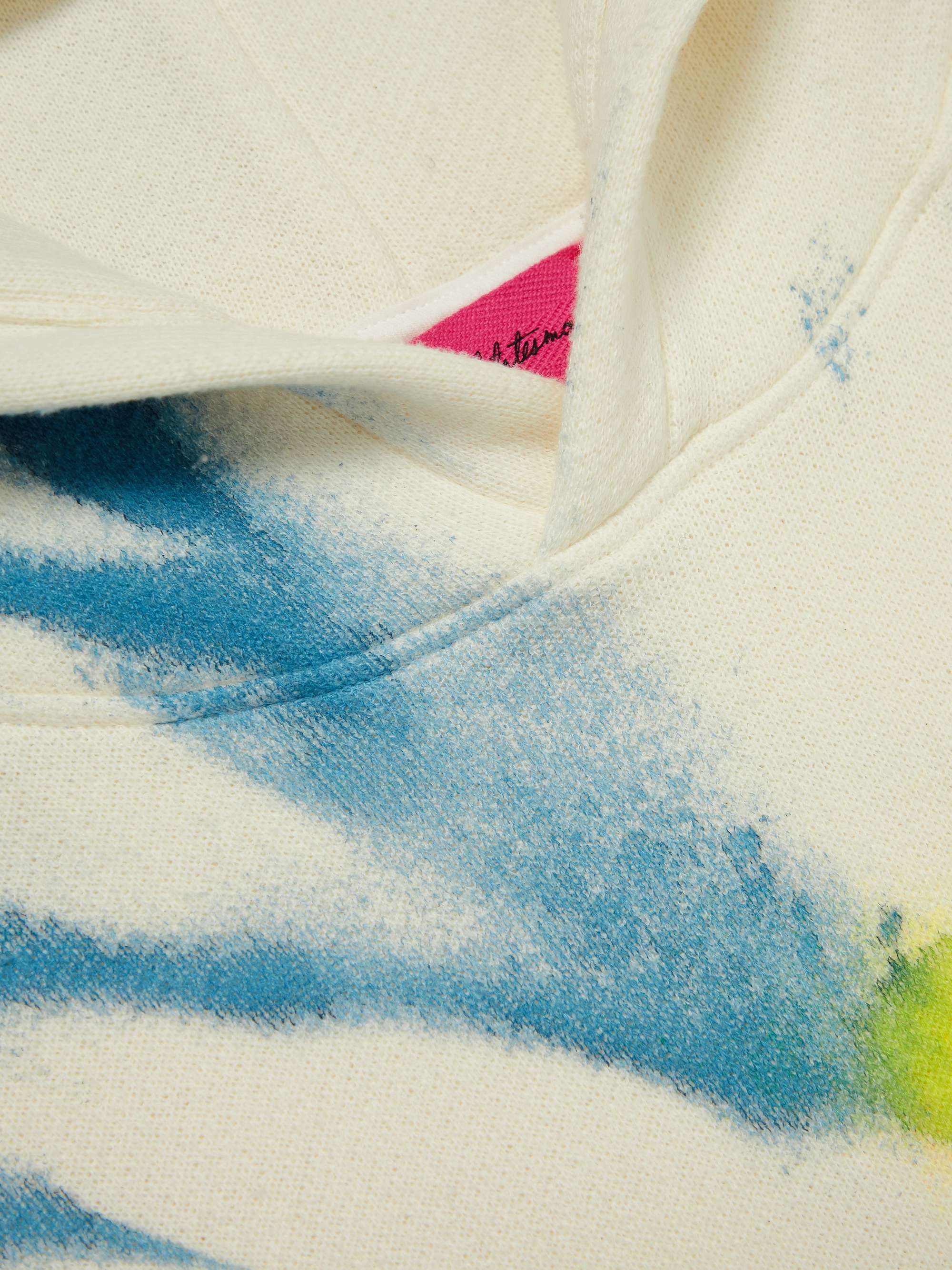 THE ELDER STATESMAN Spinner Tie-Dyed Cotton and Cashmere-Blend Jersey Hoodie