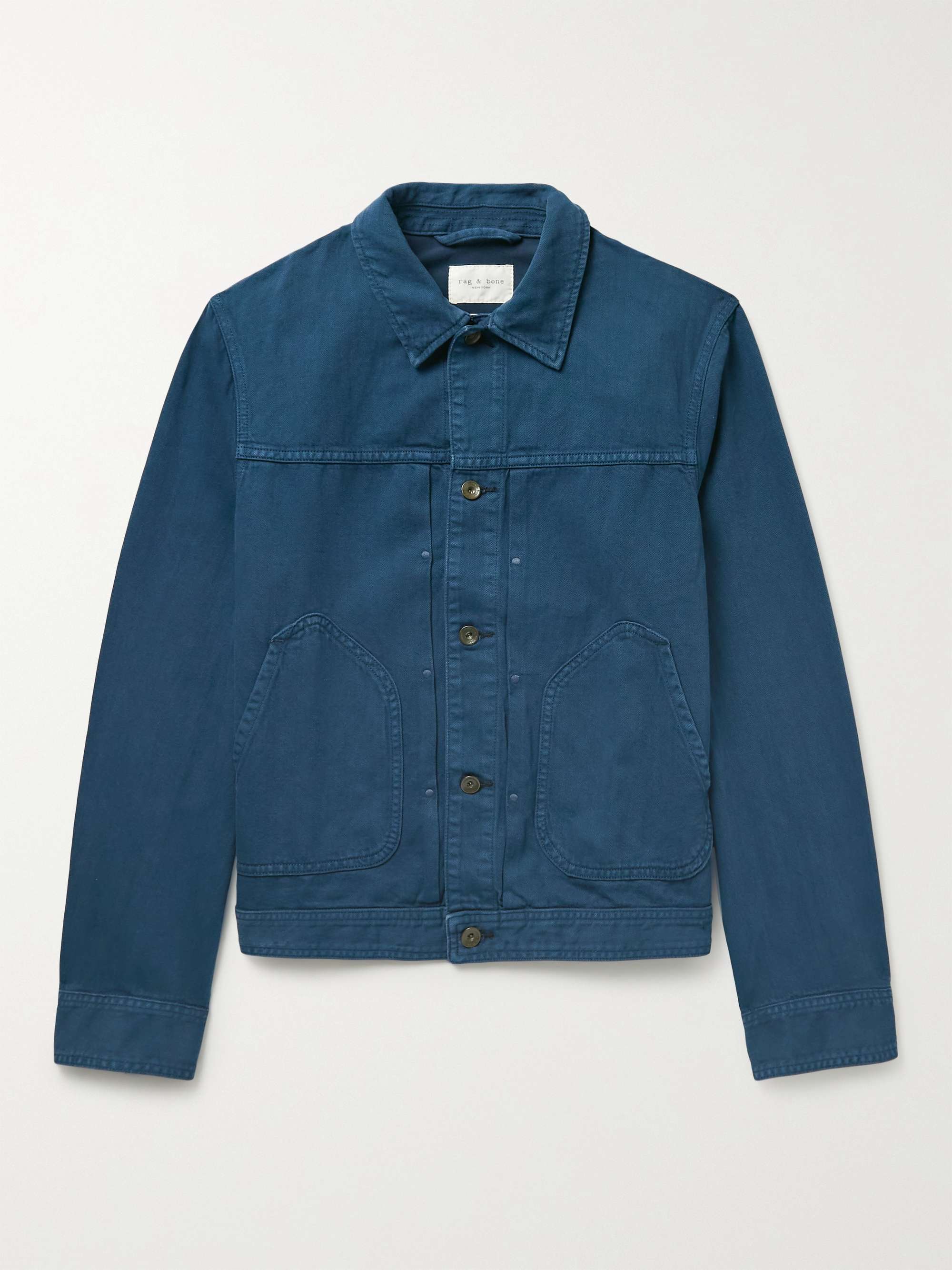 RAG & BONE Indigo-Dyed Cotton and Hemp-Blend Denim Jacket