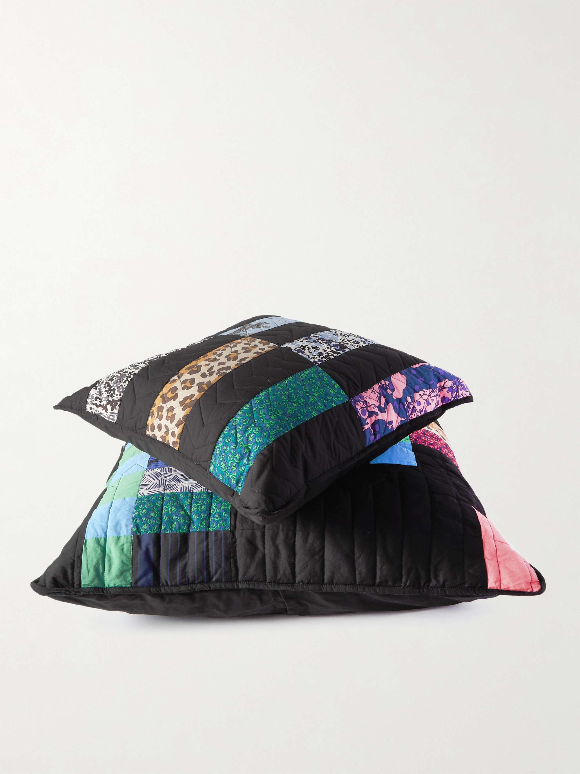 NOMA T.D. Large Quilted Patchwork Cotton Cushion