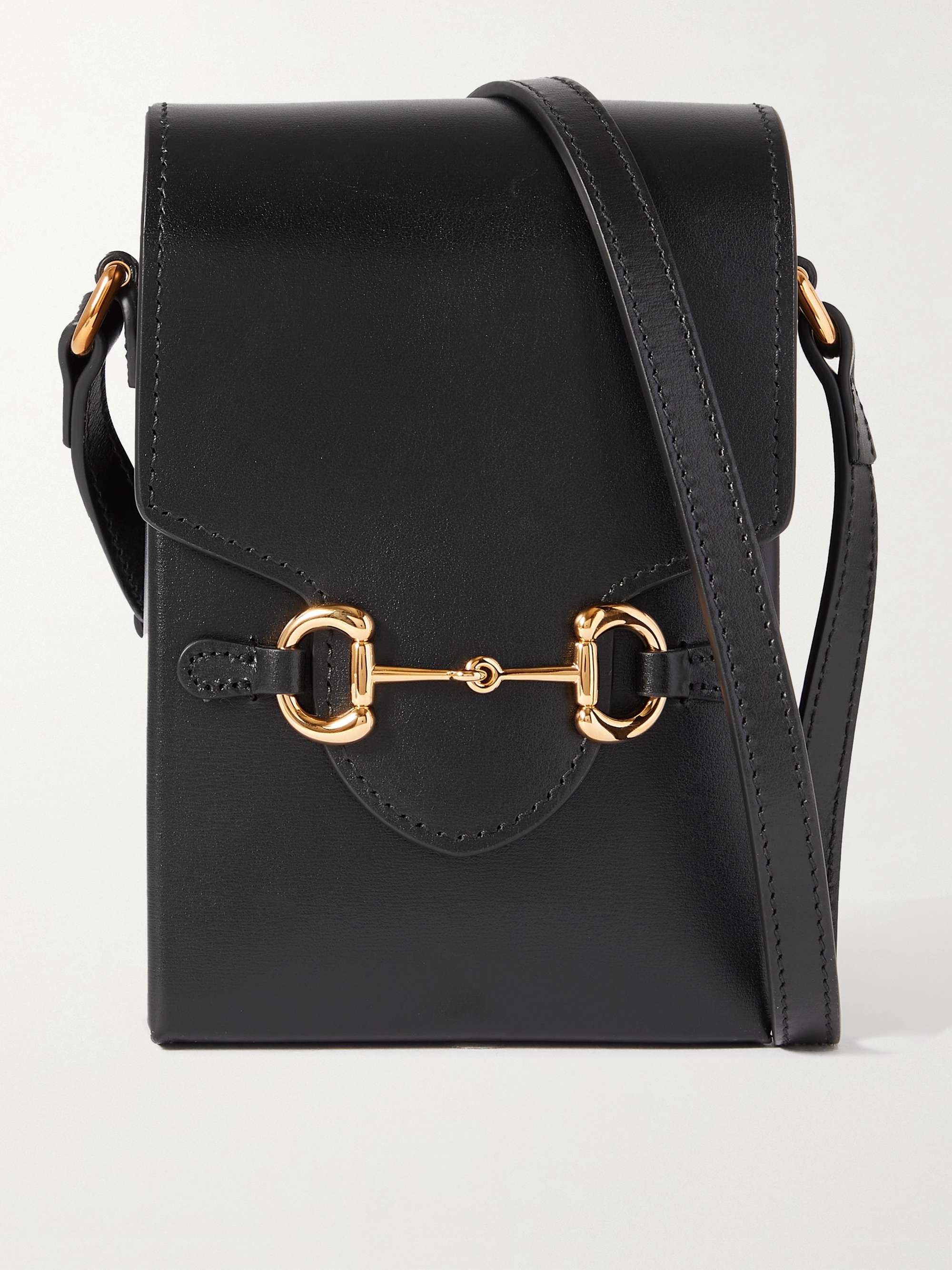 GUCCI 1955 Horsebit Leather Messenger Bag