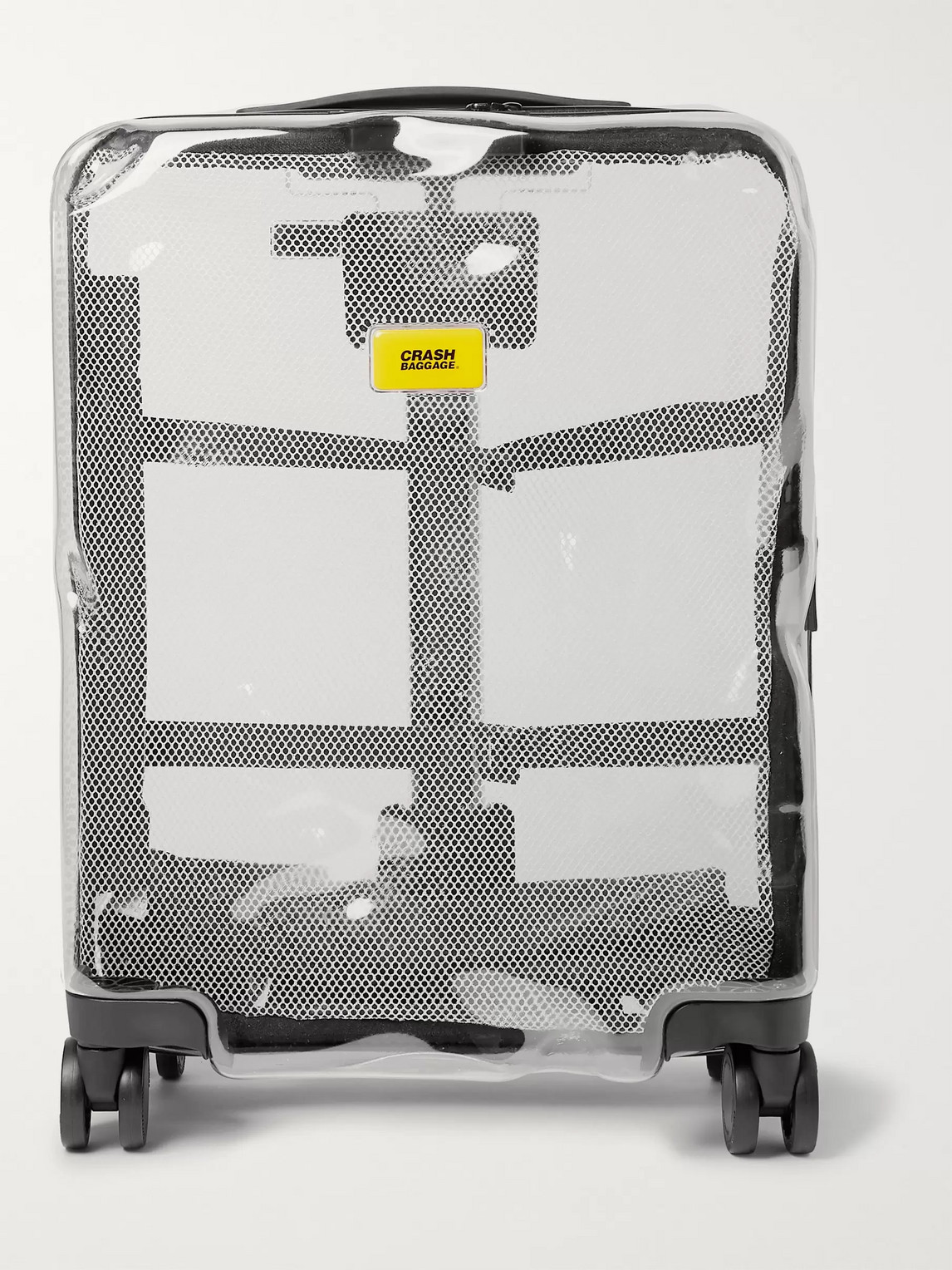Crash Baggage Share Cabin Transparent Polycarbonate Suitcase In Neutrals