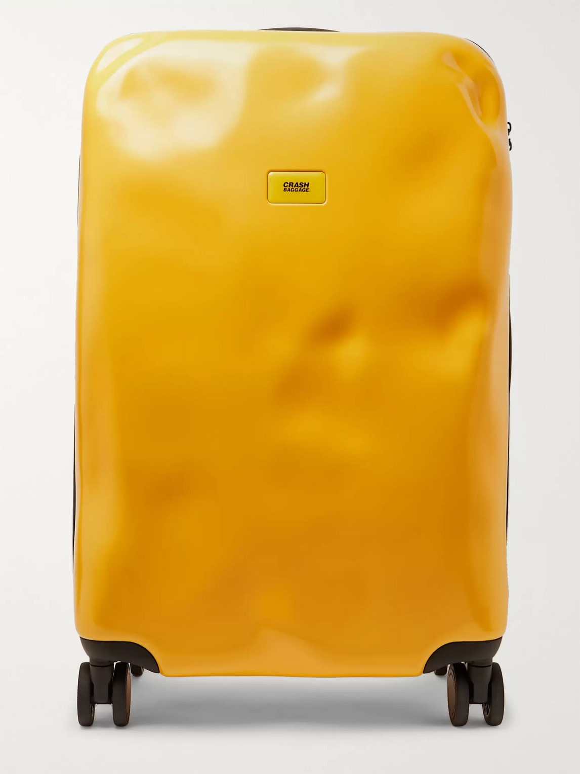 Crash Baggage Icon Medium Polycarbonate Suitcase In Yellow