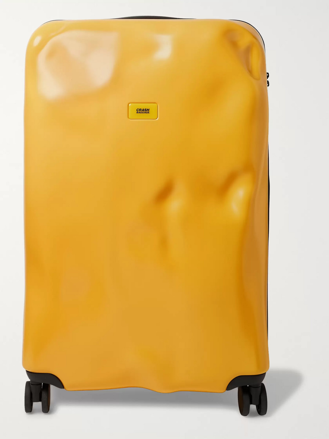 Crash Baggage Icon Large Polycarbonate Suitcase In Yellow