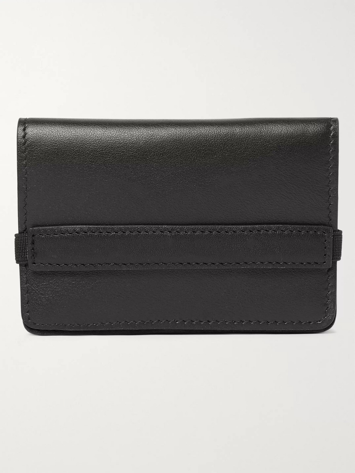 Common Projects Logo-print Leather Wallet In Black