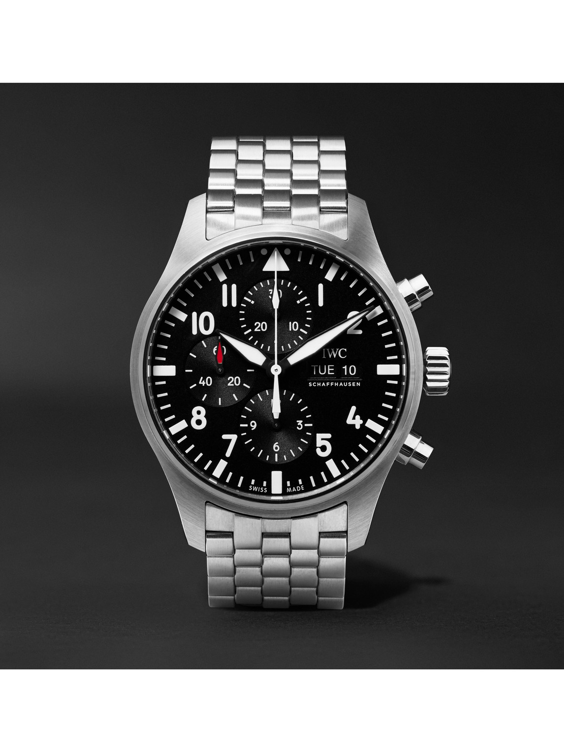 Pilot's Automatic Chronograph 43mm Stainless Steel Watch, Ref. No. IW377710